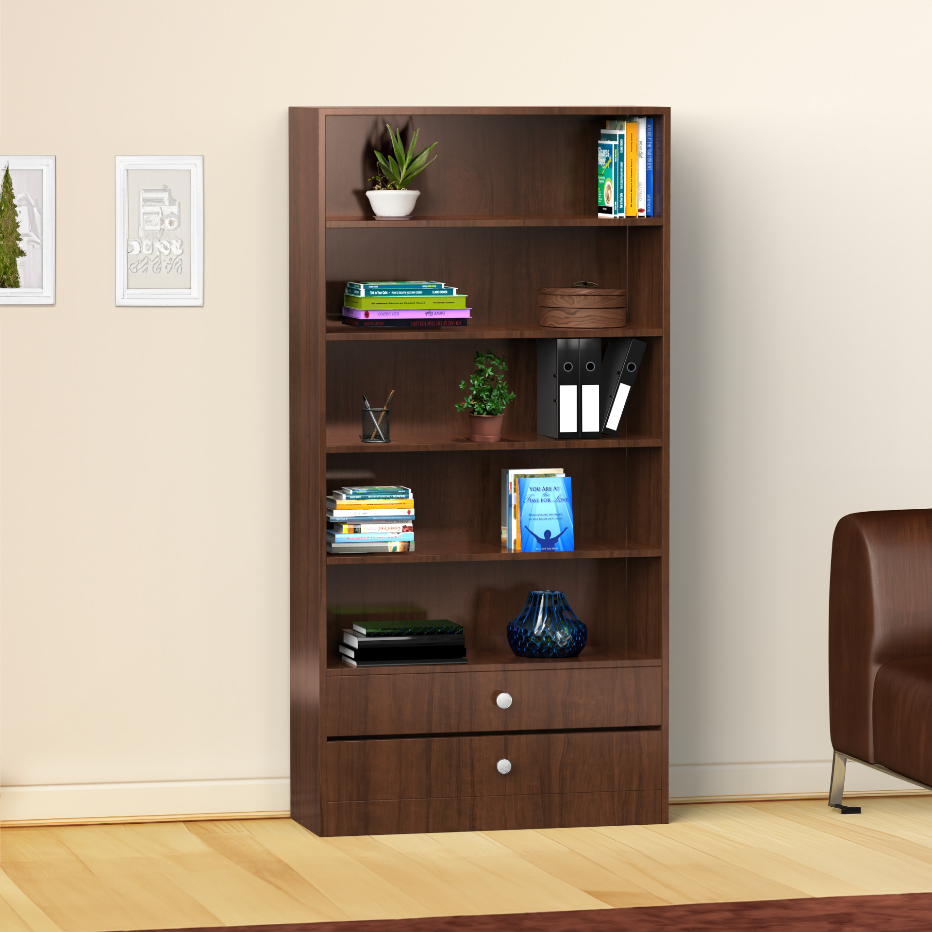 Clark Display Unit - Brazilian walnut - Neehv Home