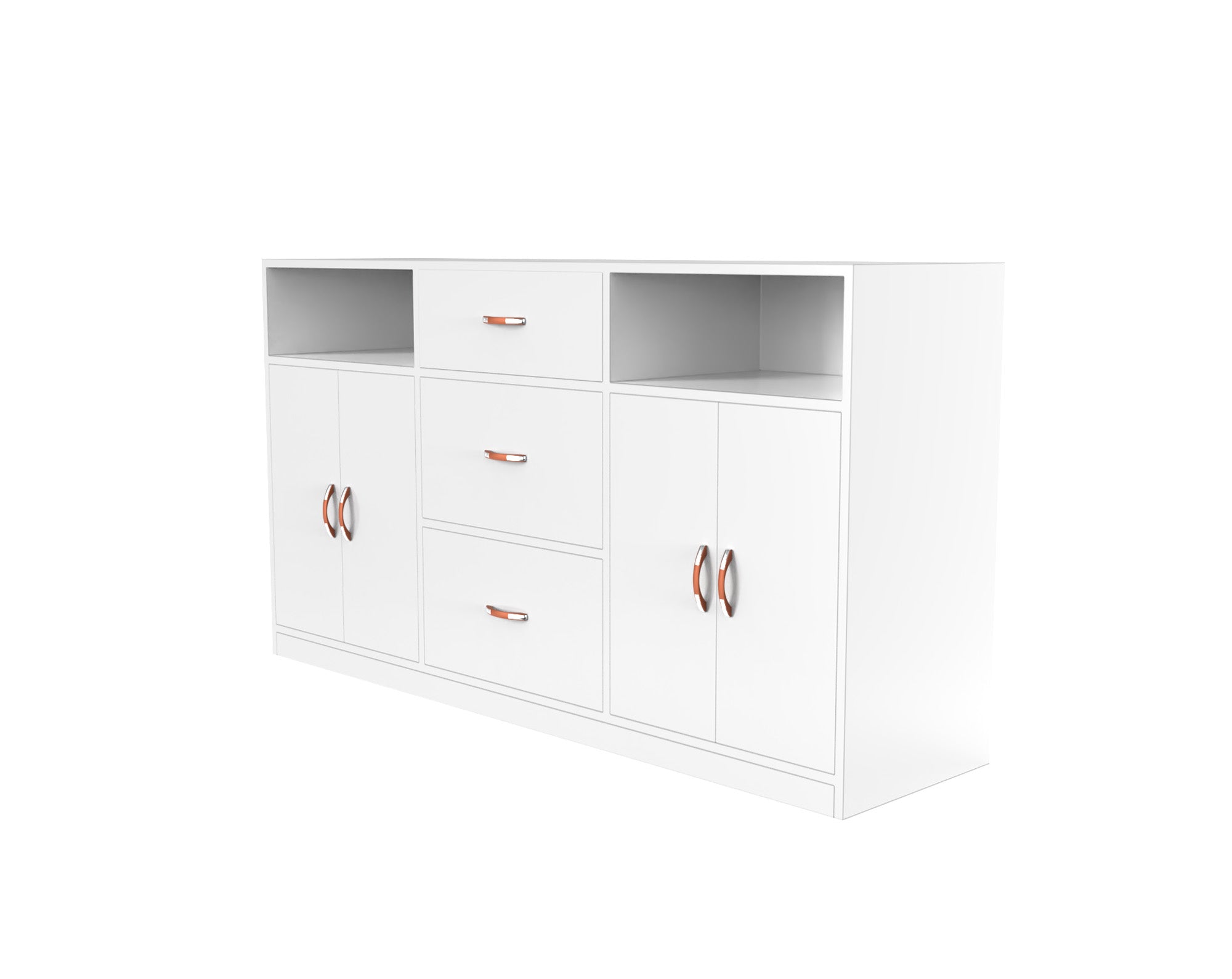 Astoria Sideboard Cabinet with Drawers - Frosty white - Neehv Home