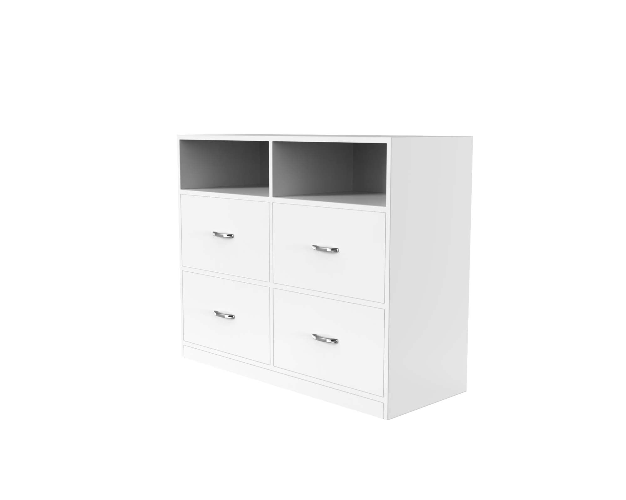 Quinn Multipurpose Storage Cabinet - Frosty white - Neehv Home