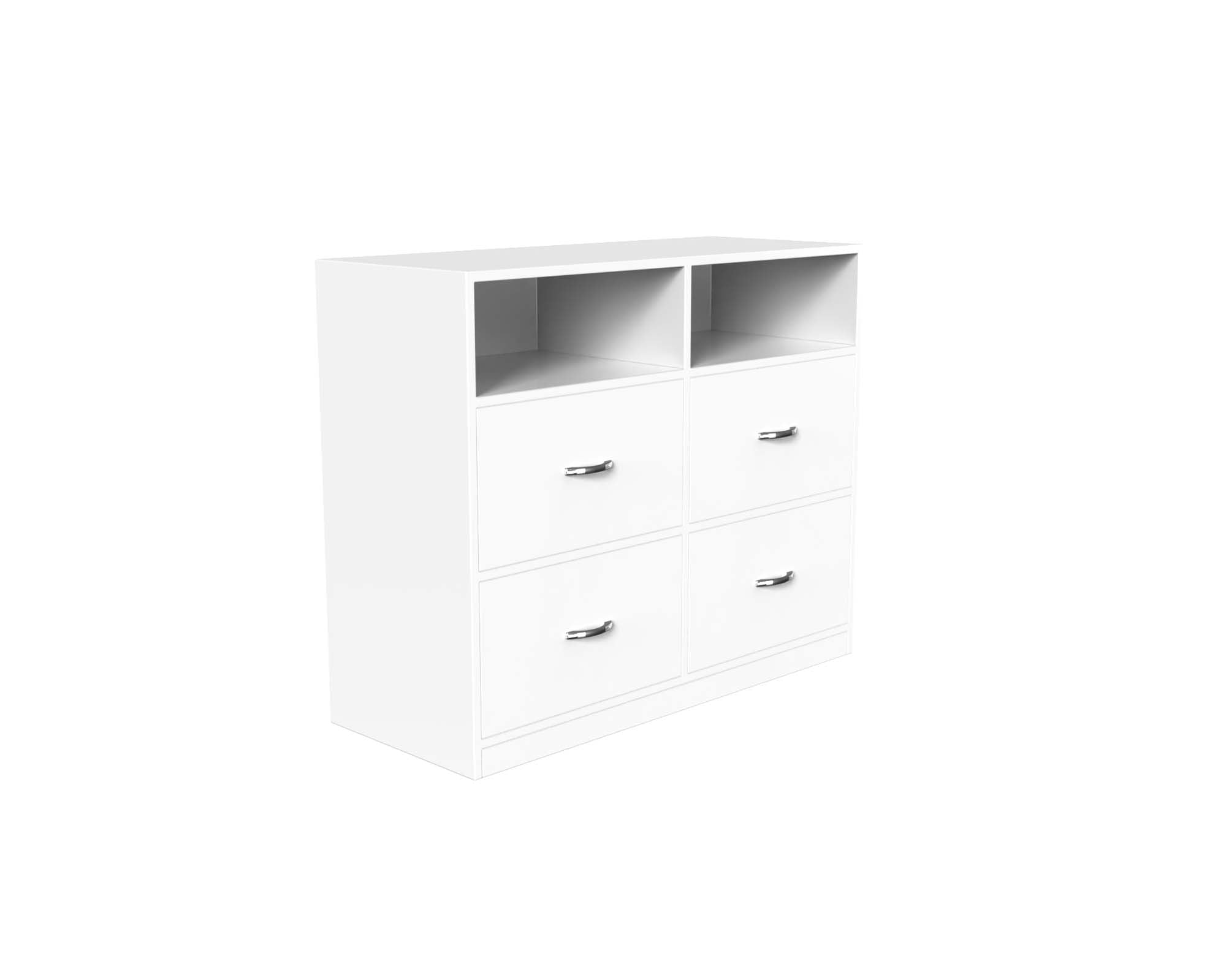 Quinn Multipurpose Storage Cabinet - Frosty white - Neehv Home