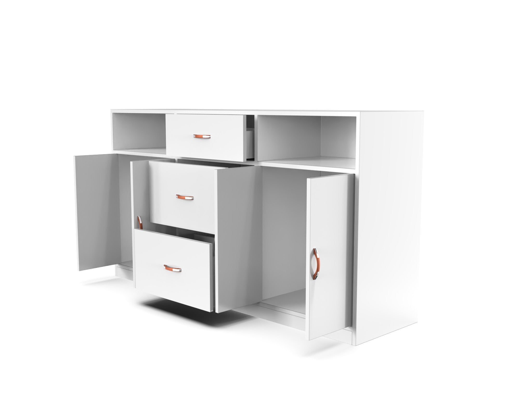 Astoria Sideboard Cabinet with Drawers - Frosty white - Neehv Home