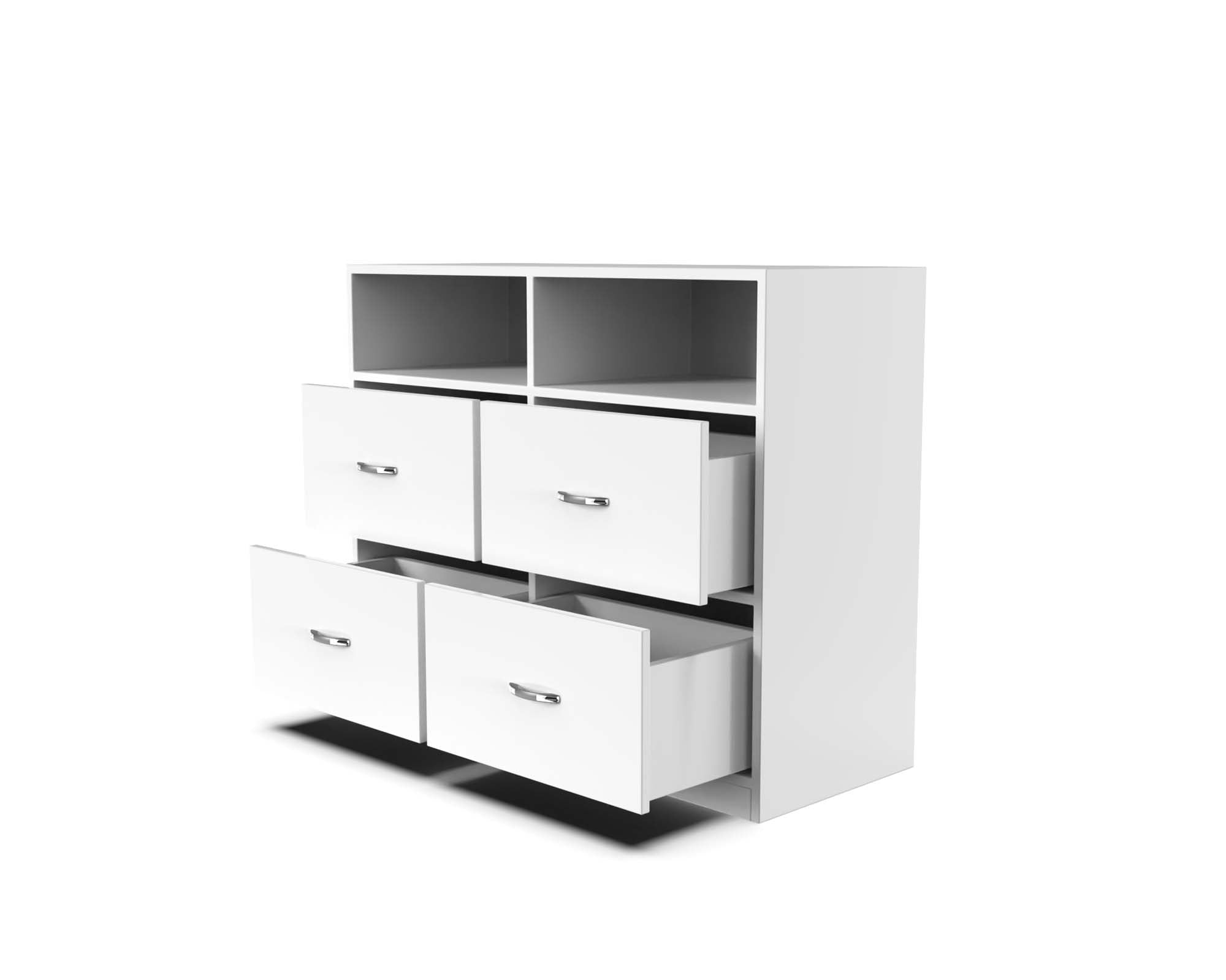 Quinn Multipurpose Storage Cabinet - Frosty white - Neehv Home