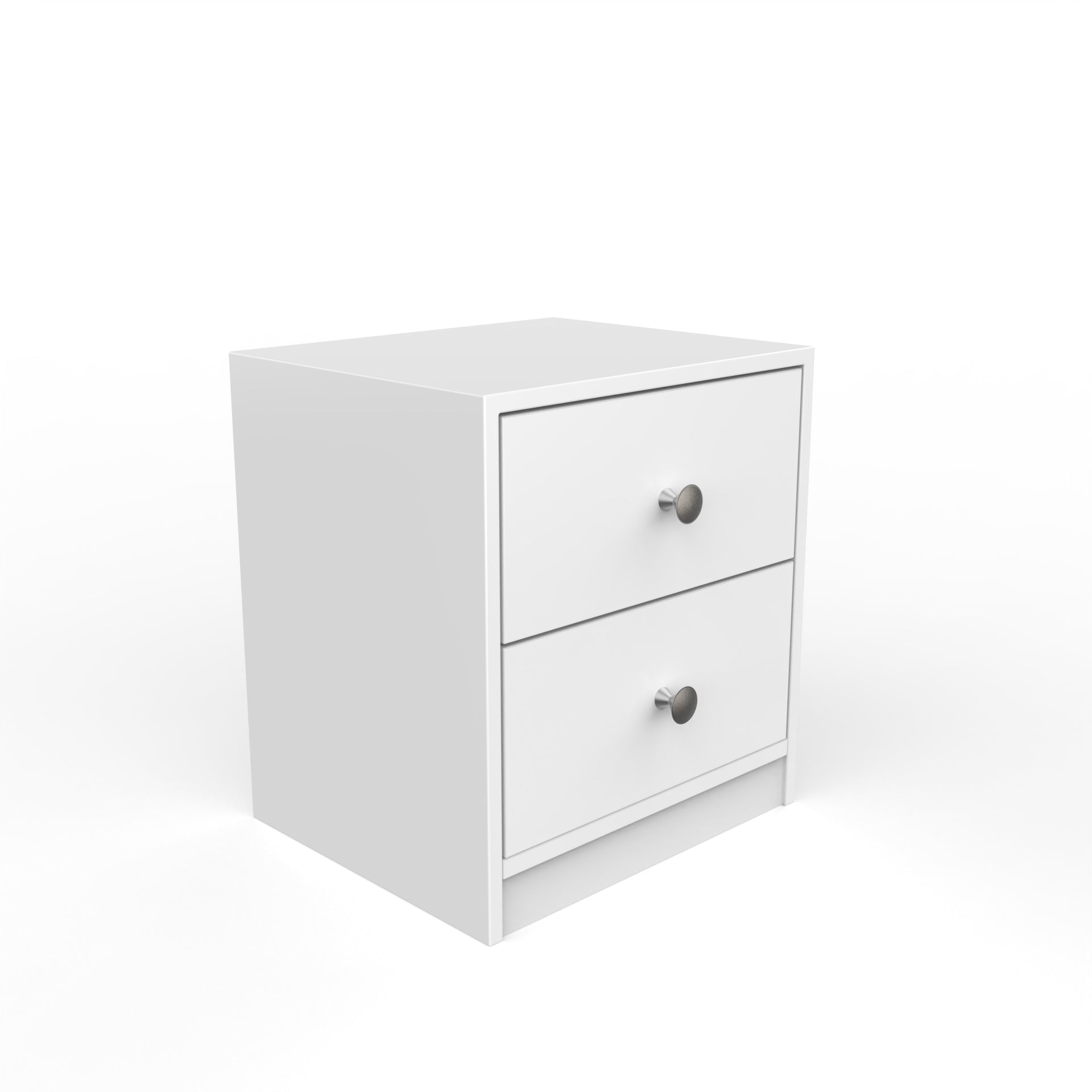 Liam Bedside Table - Frosty White - Neehv Home