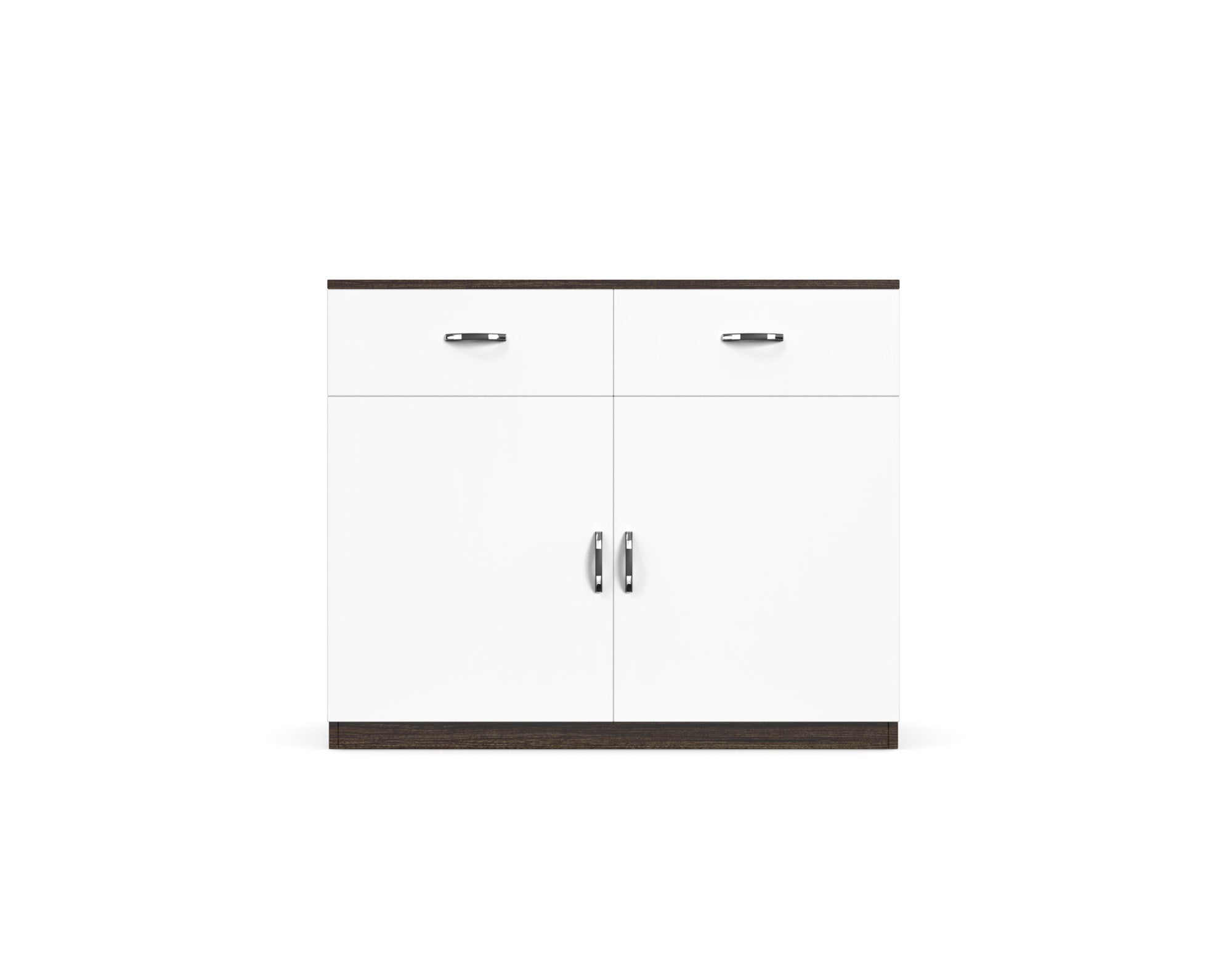 Luna Storage Cabinet - Thai teak and Frosty white - Neehv Home