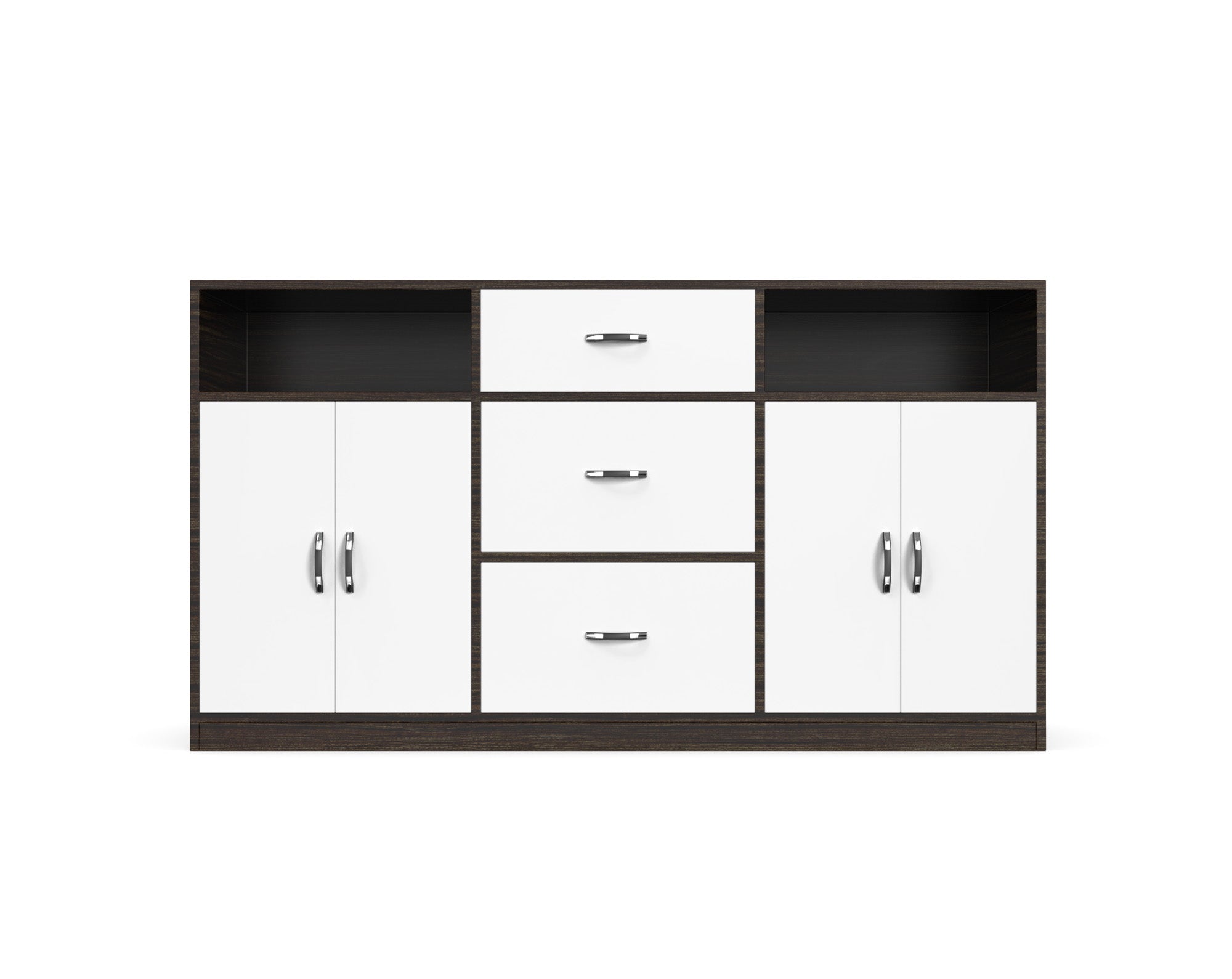 Astoria Sideboard Cabinet with Drawers - Thai teak and Frosty white - Neehv Home