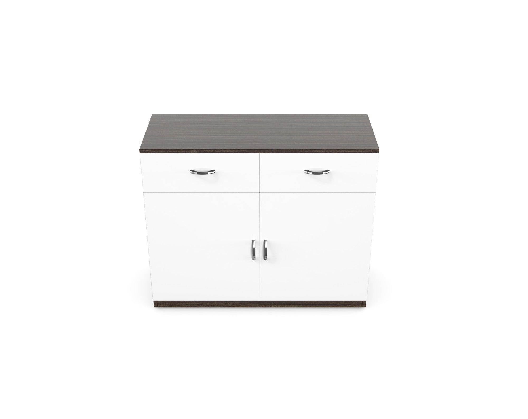 Luna Storage Cabinet - Thai teak and Frosty white - Neehv Home