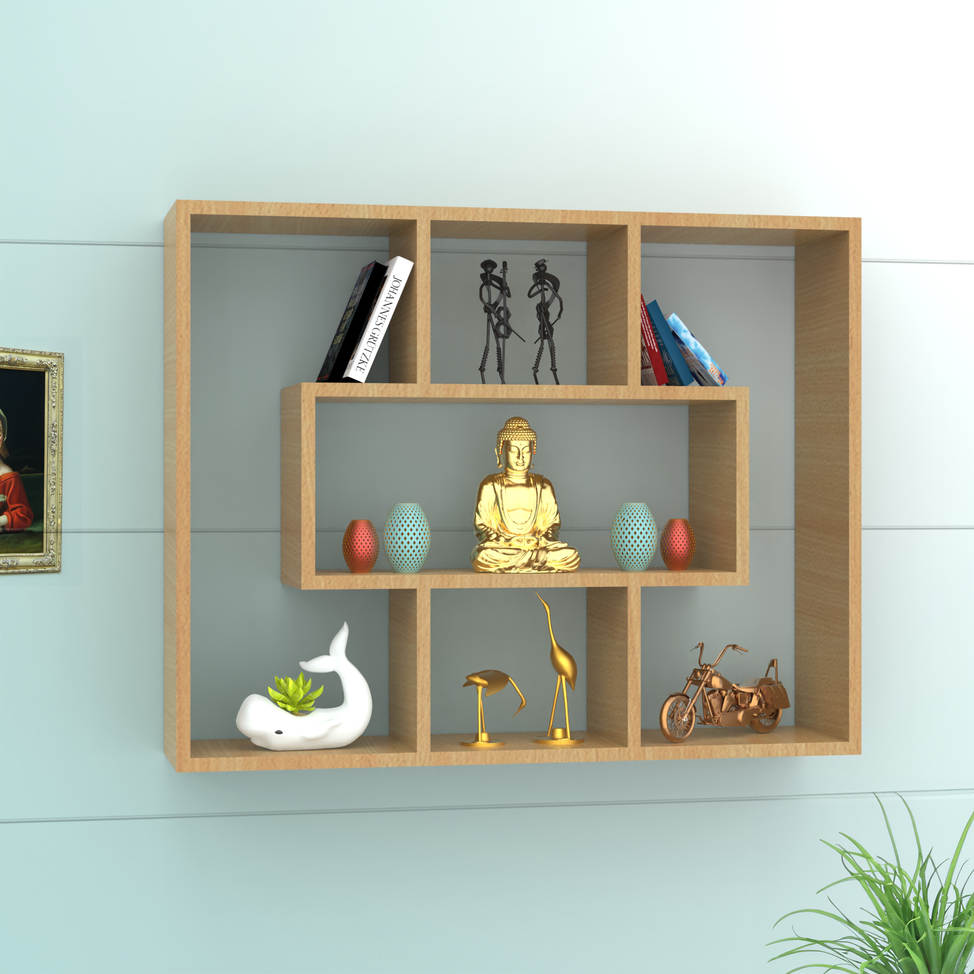 Harper Wall Shelf - Bavarian Beech - Neehv Home