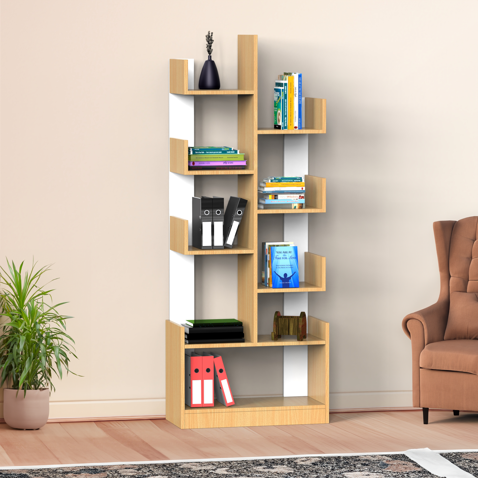 Cresta Tree Bookshelf - Bavarian beech - Neehv Home