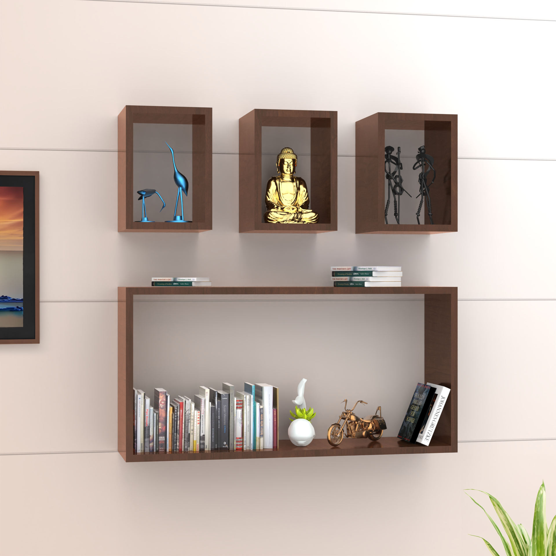 Dylan Floating Wall Shelf - Brazilian Walnut - Neehv Home