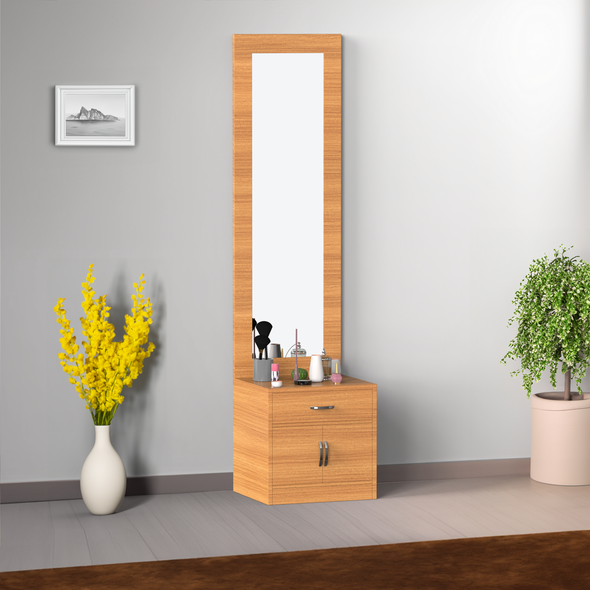 Blossom Dressing Table with Storage - Bavarian beech - Neehv Home