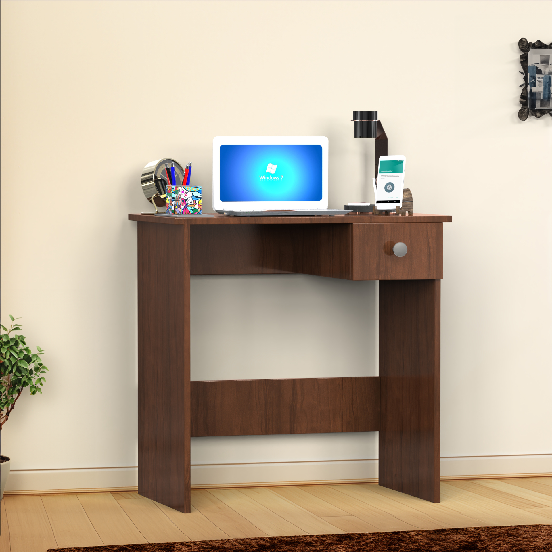 The Teller Study Table - Brazillian Walnut - Neehv Home