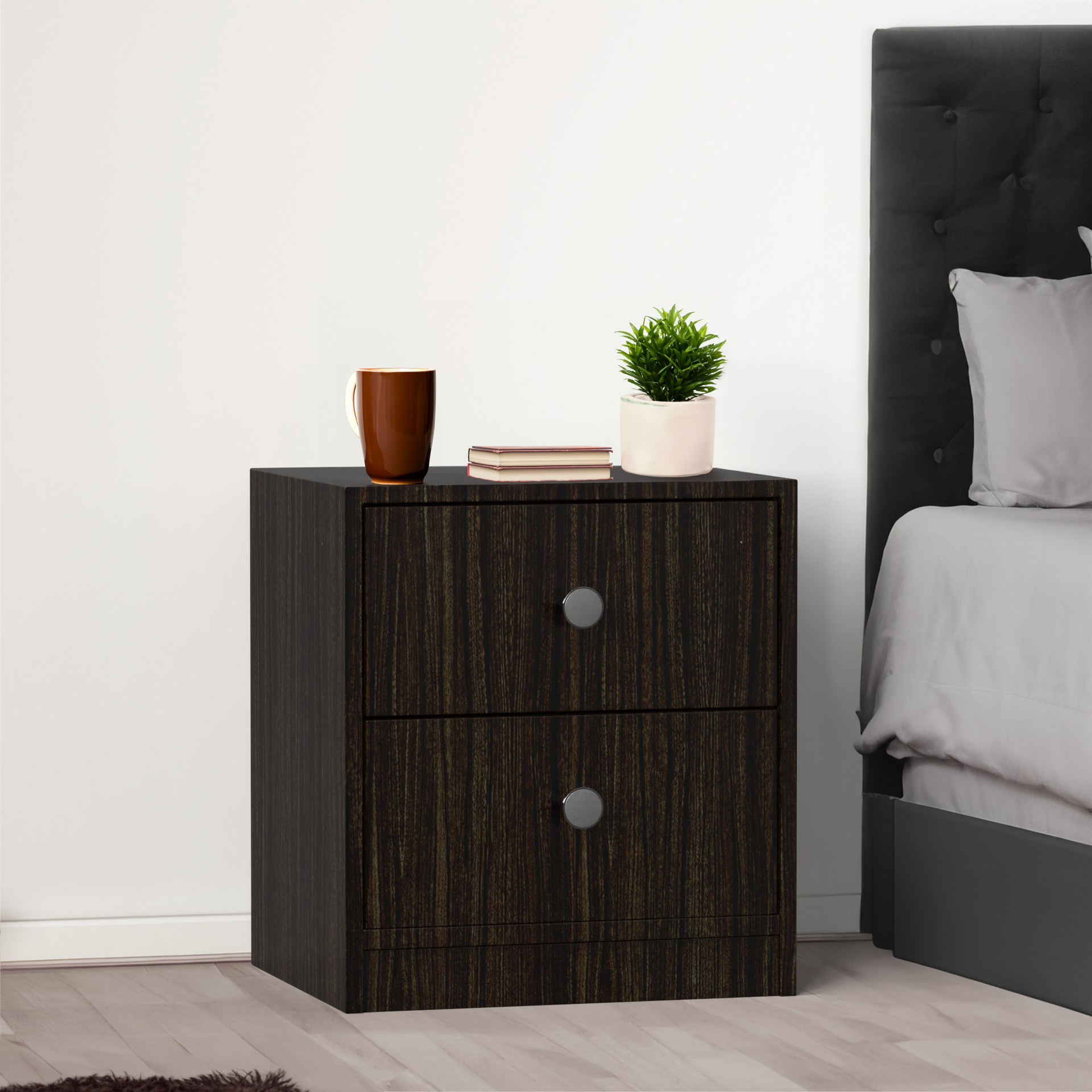 Liam Bedside Table - Thai Teak - Neehv Home