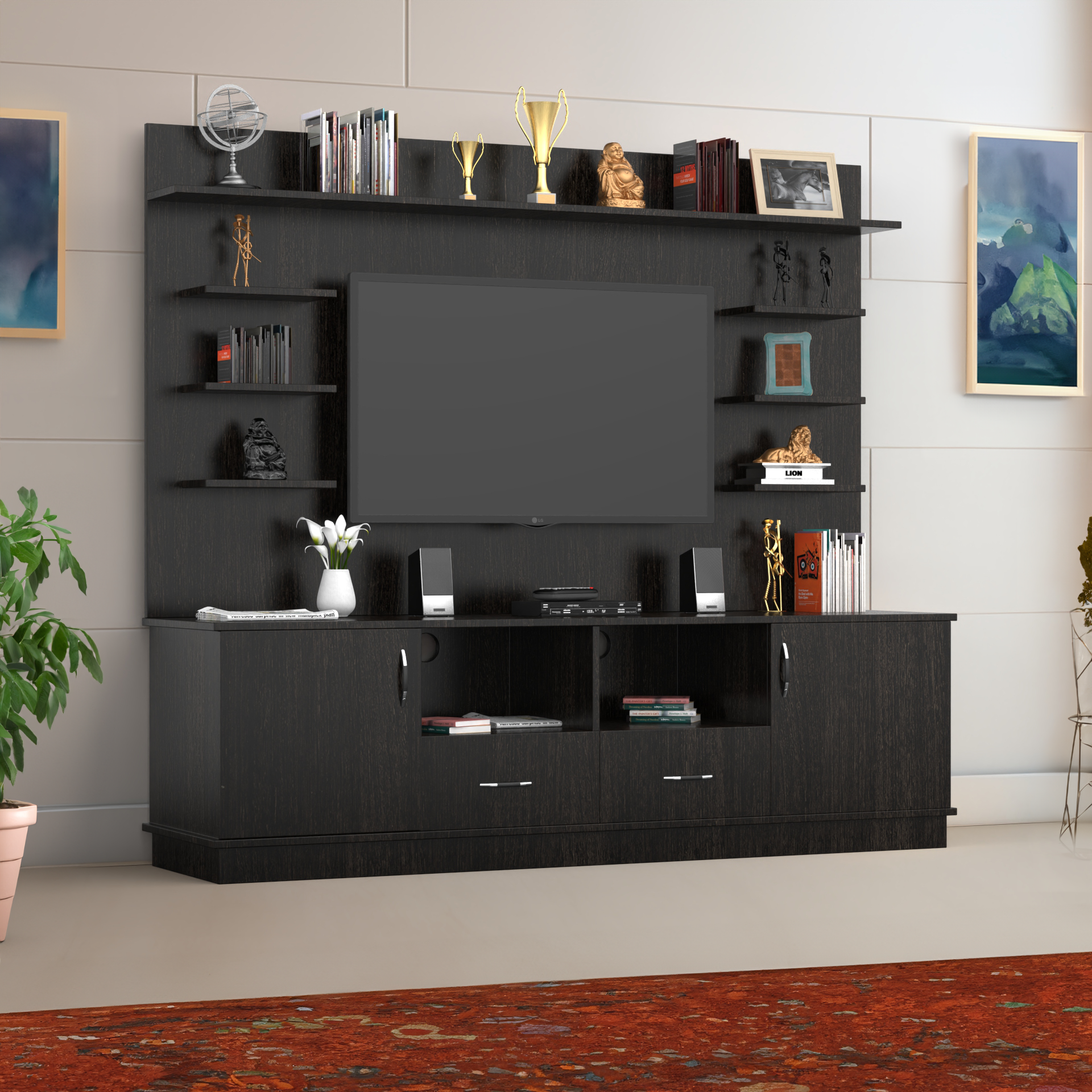 Brilliance TV Unit - Wenge - Neehv Home