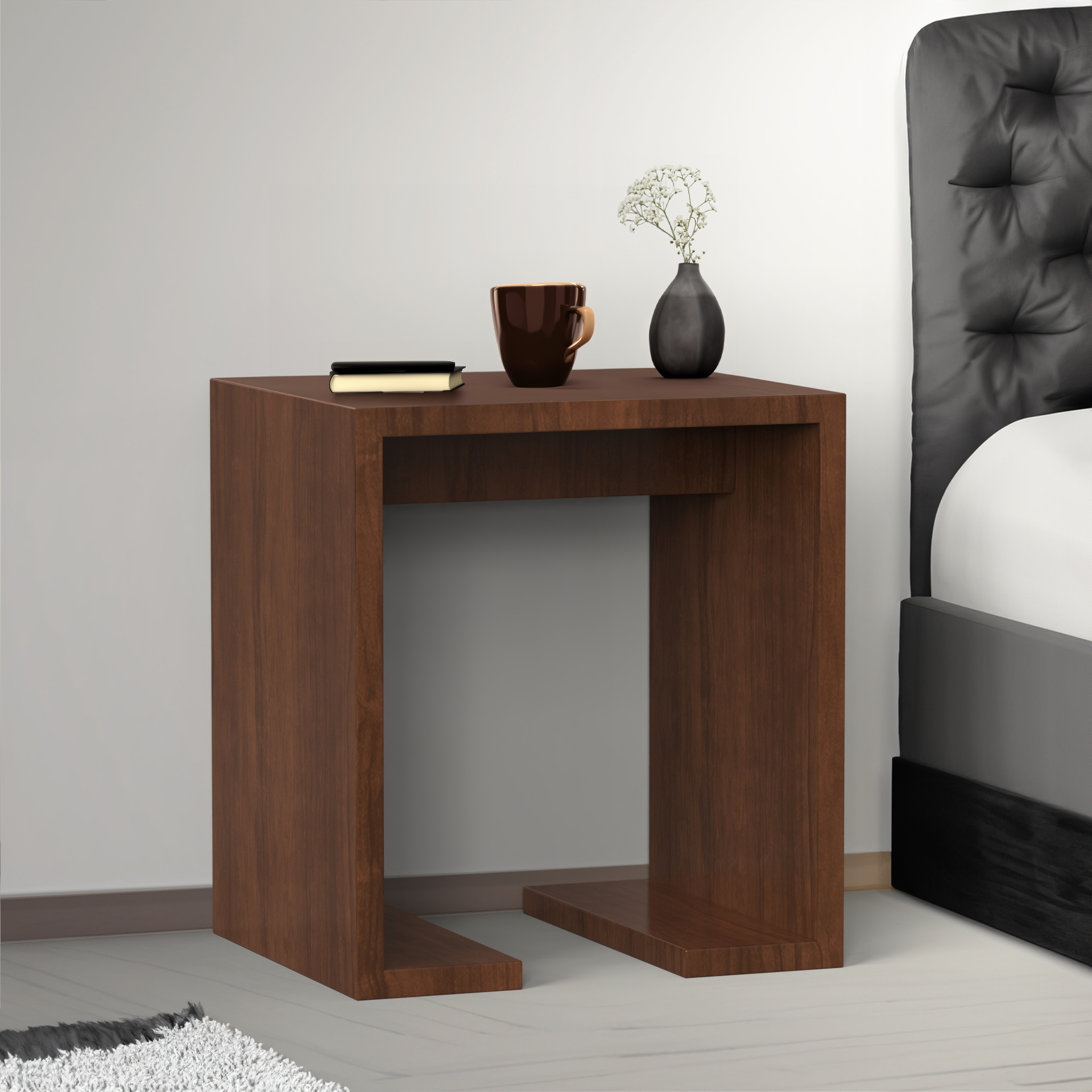 Isabella Side Table - Brazilian Walnut - Neehv Home