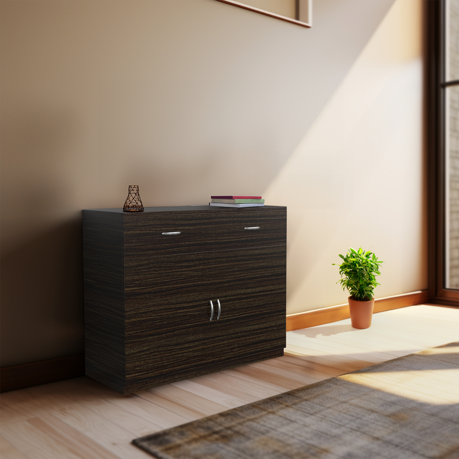 Luna Storage Cabinet - Thai teak - Neehv Home