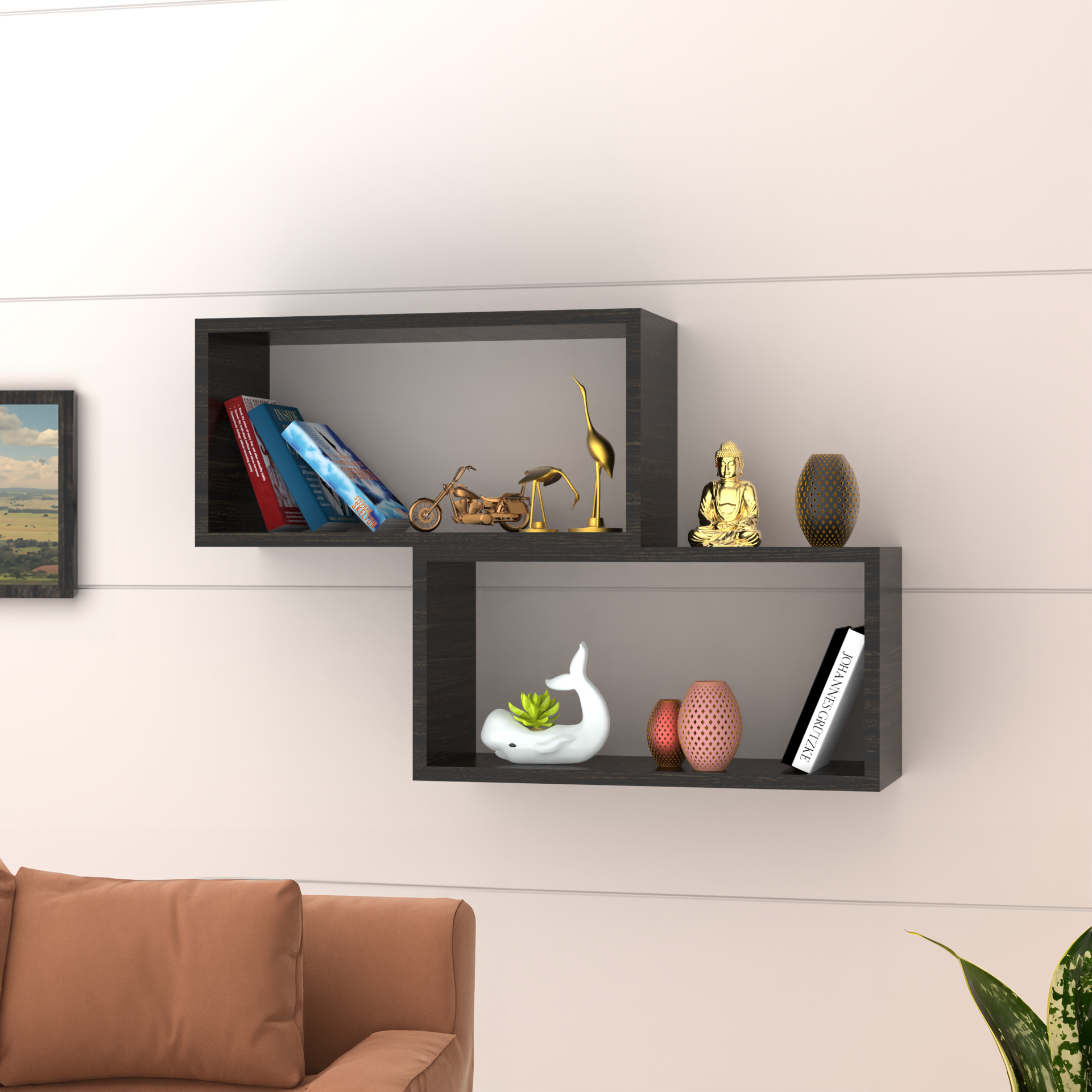 Canon Wall Shelf - Wenge - Neehv Home