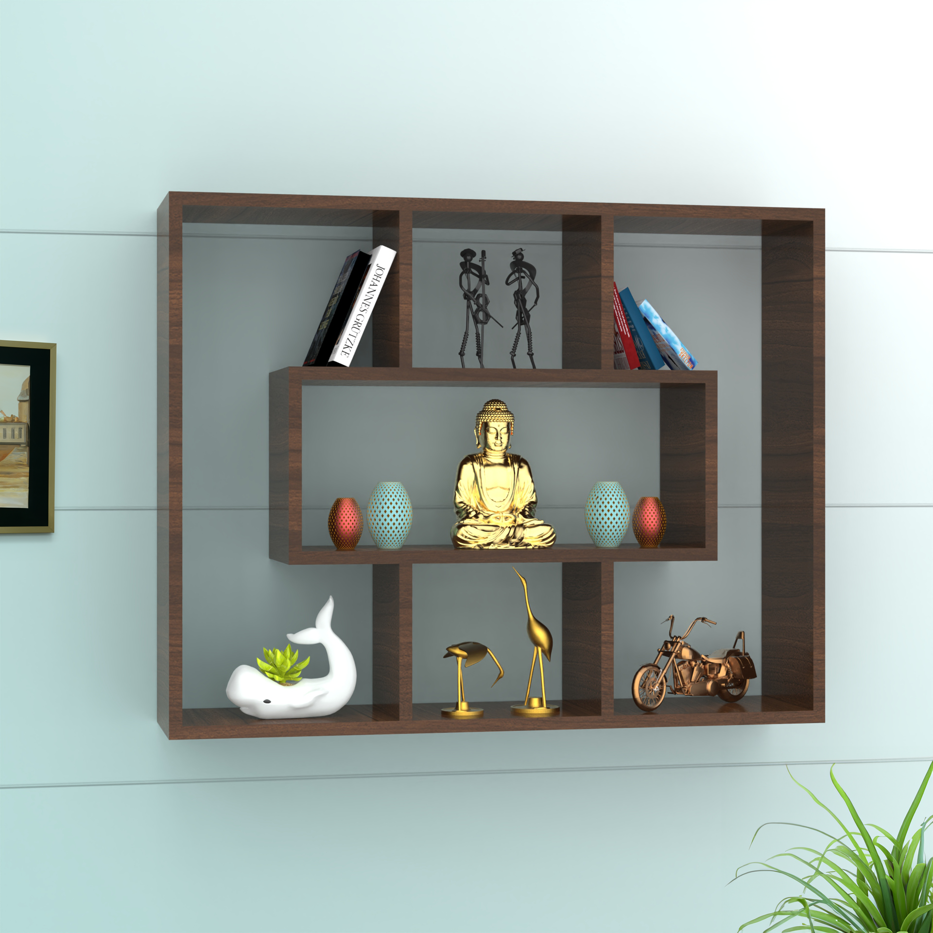 Harper Wall Shelf - Classic Walnut - Neehv Home