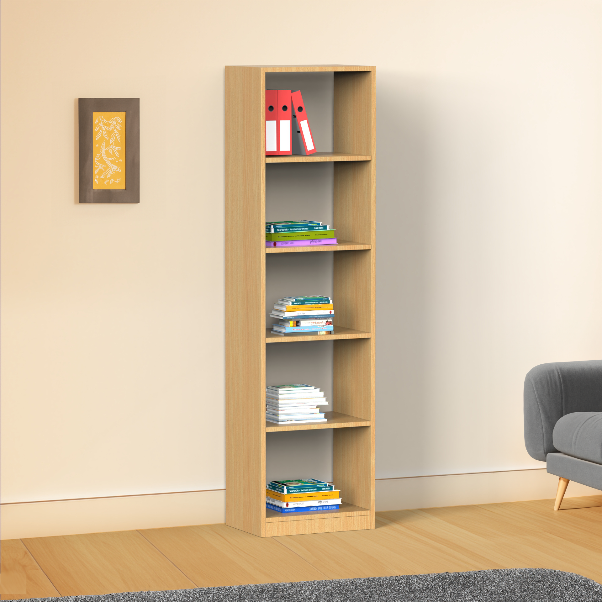 Utopia Vertical Bookshelf - Bavarian beech - Neehv Home