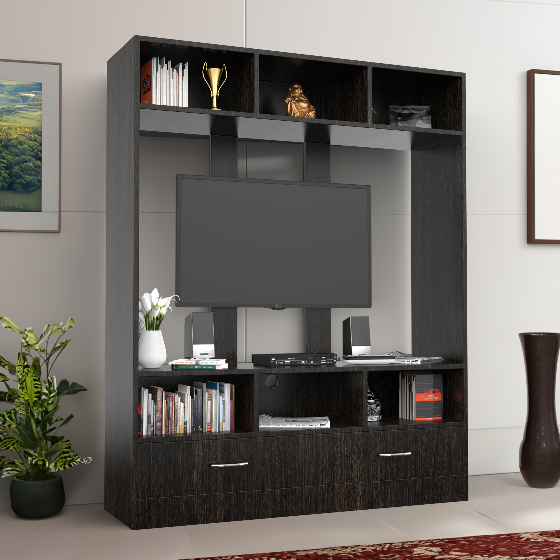 Polaris Wooden TV Unit - Wenge - Neehv Home