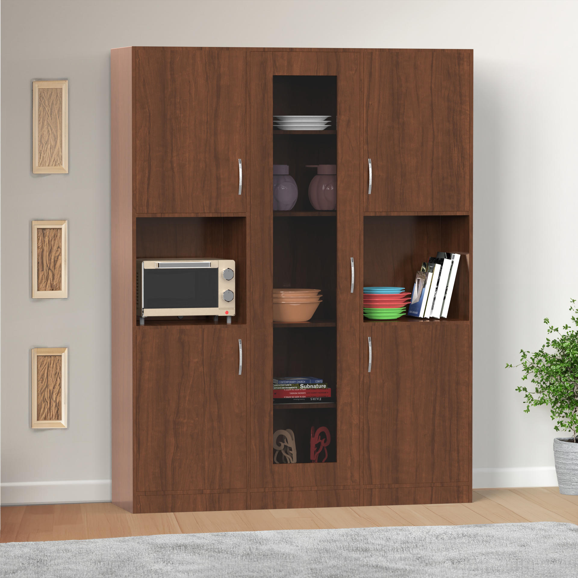 Claire Crockery Cabinet - Brazilian walnut - Neehv Home