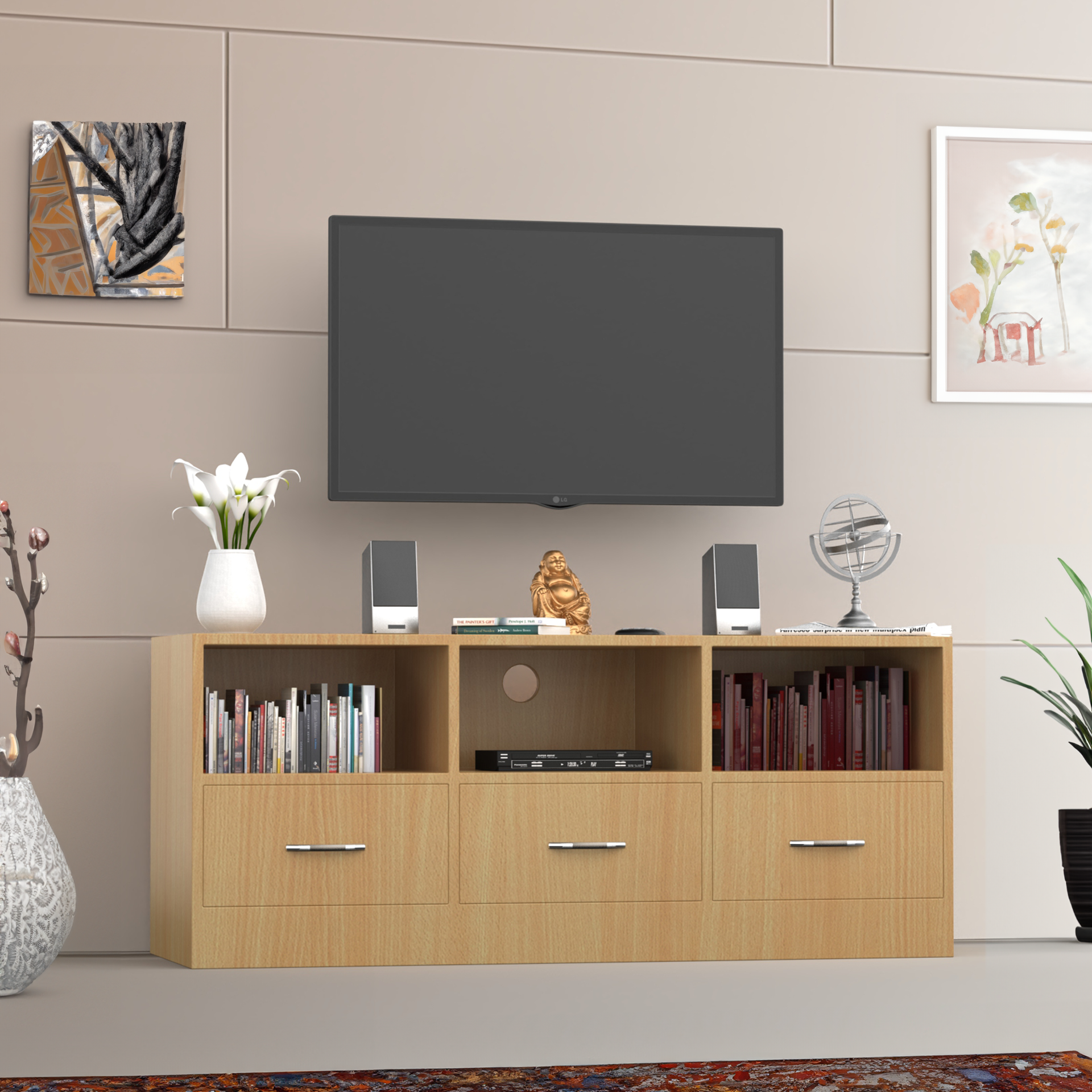 Radiance TV Unit - Bavarian Beech - Neehv Home