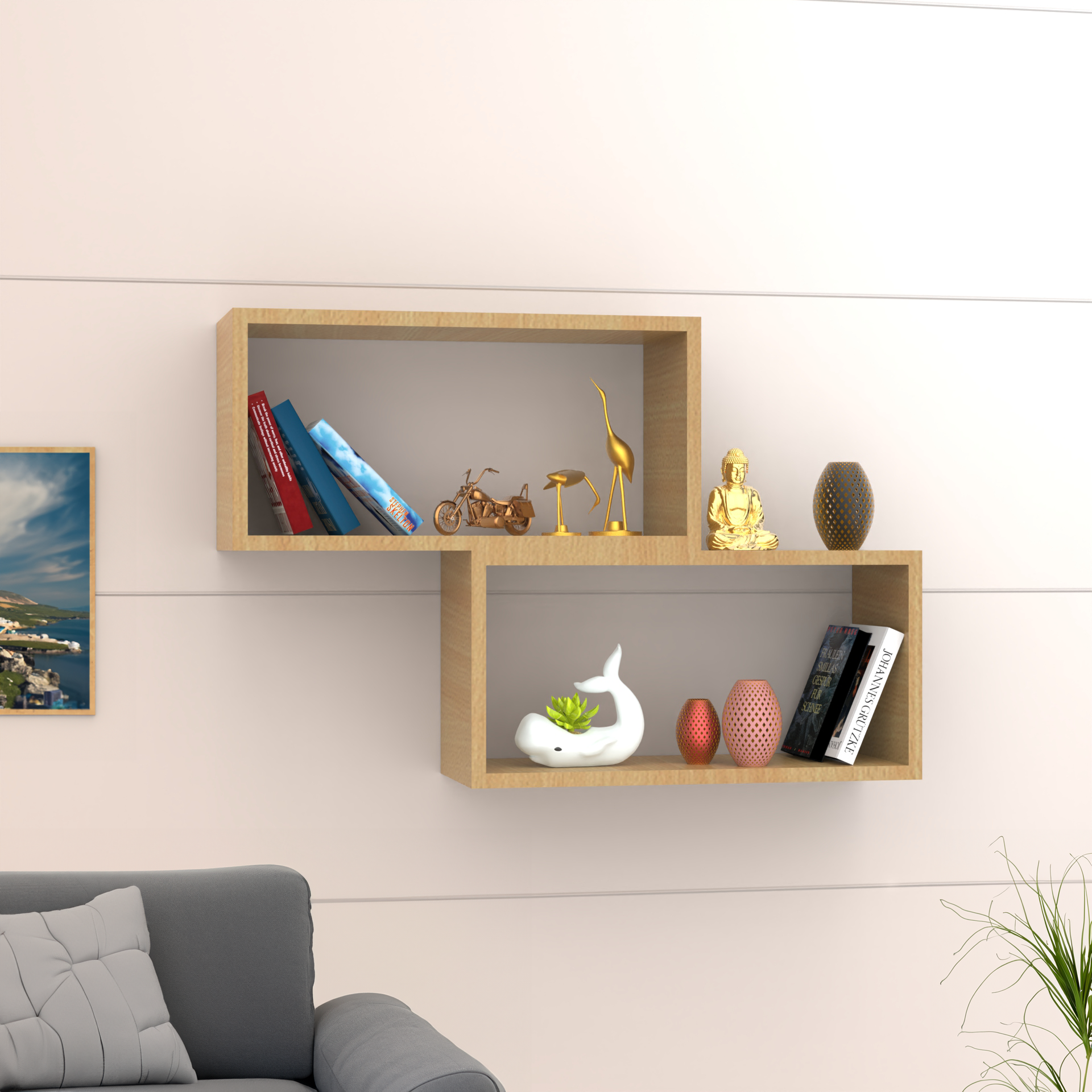 Canon Wall Shelf - Bavarian Beech - Neehv Home