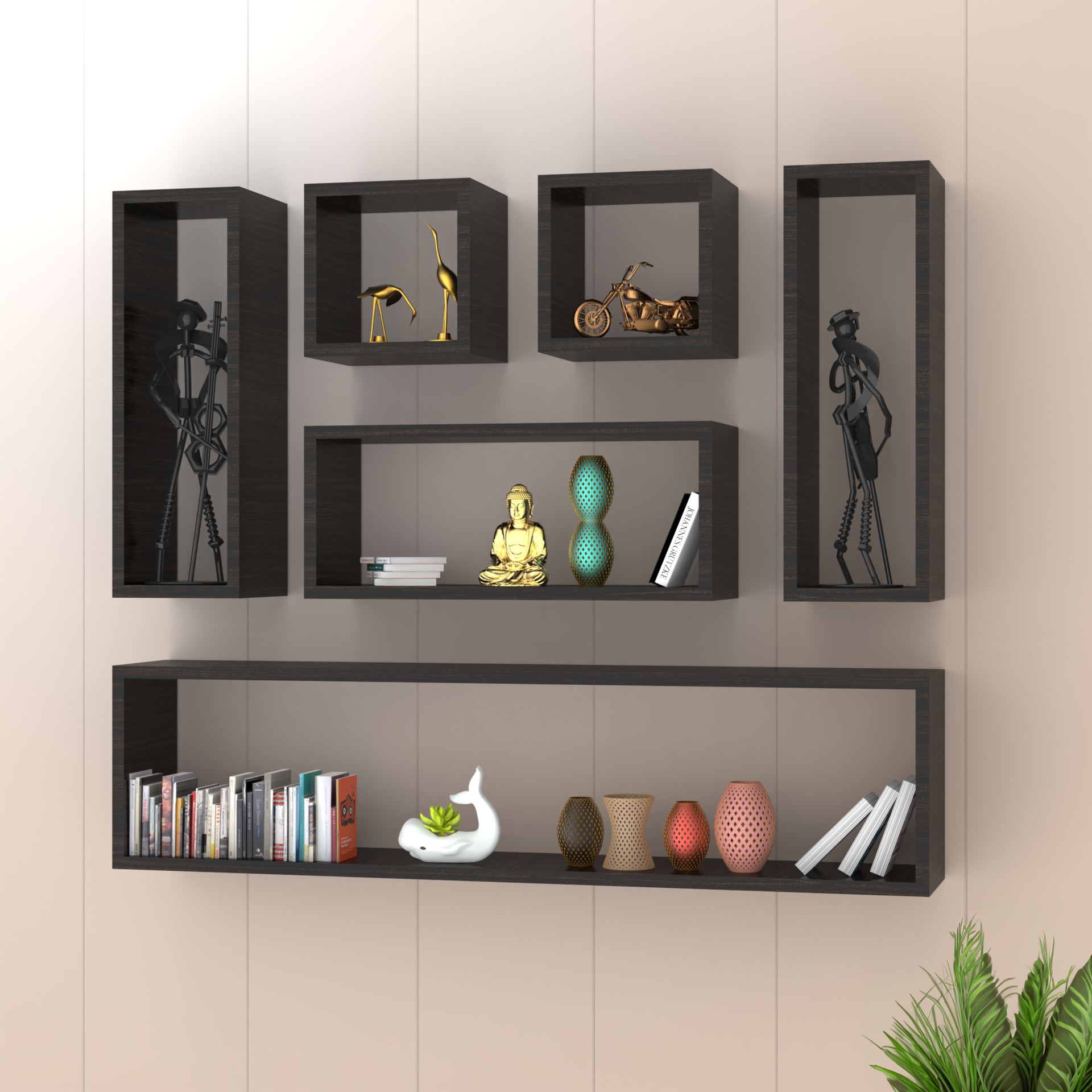 Dallas Wall Shelf - Wenge - Neehv Home