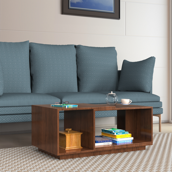 Euphoria Center Table with Open Storage - Brazilian Walnut