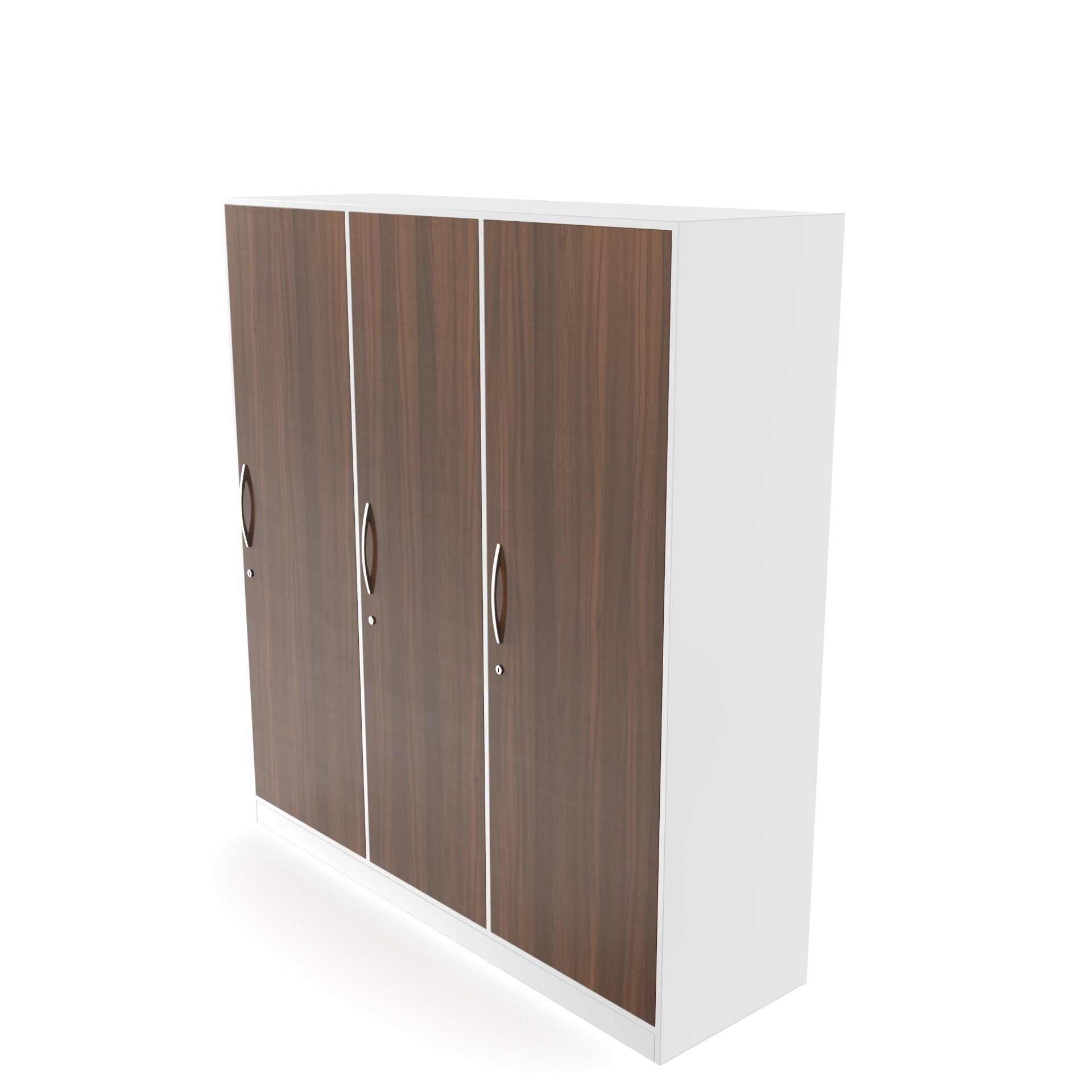 Malibu Wardrobe - Classic Walnut and Frosty white - Neehv Home