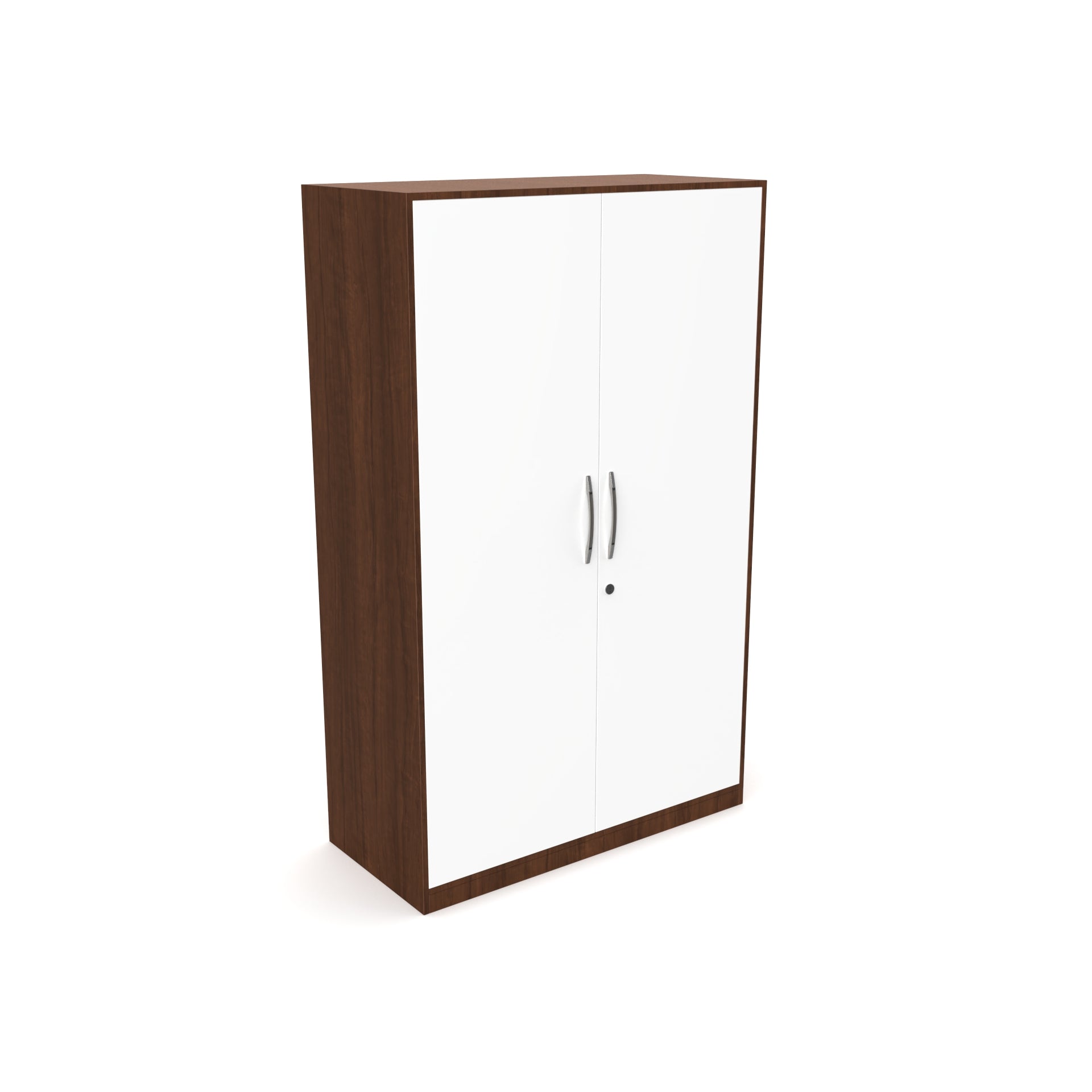 Silvan 2 Door Wardrobe - Brazilian walnut and Frosty white - Neehv Home