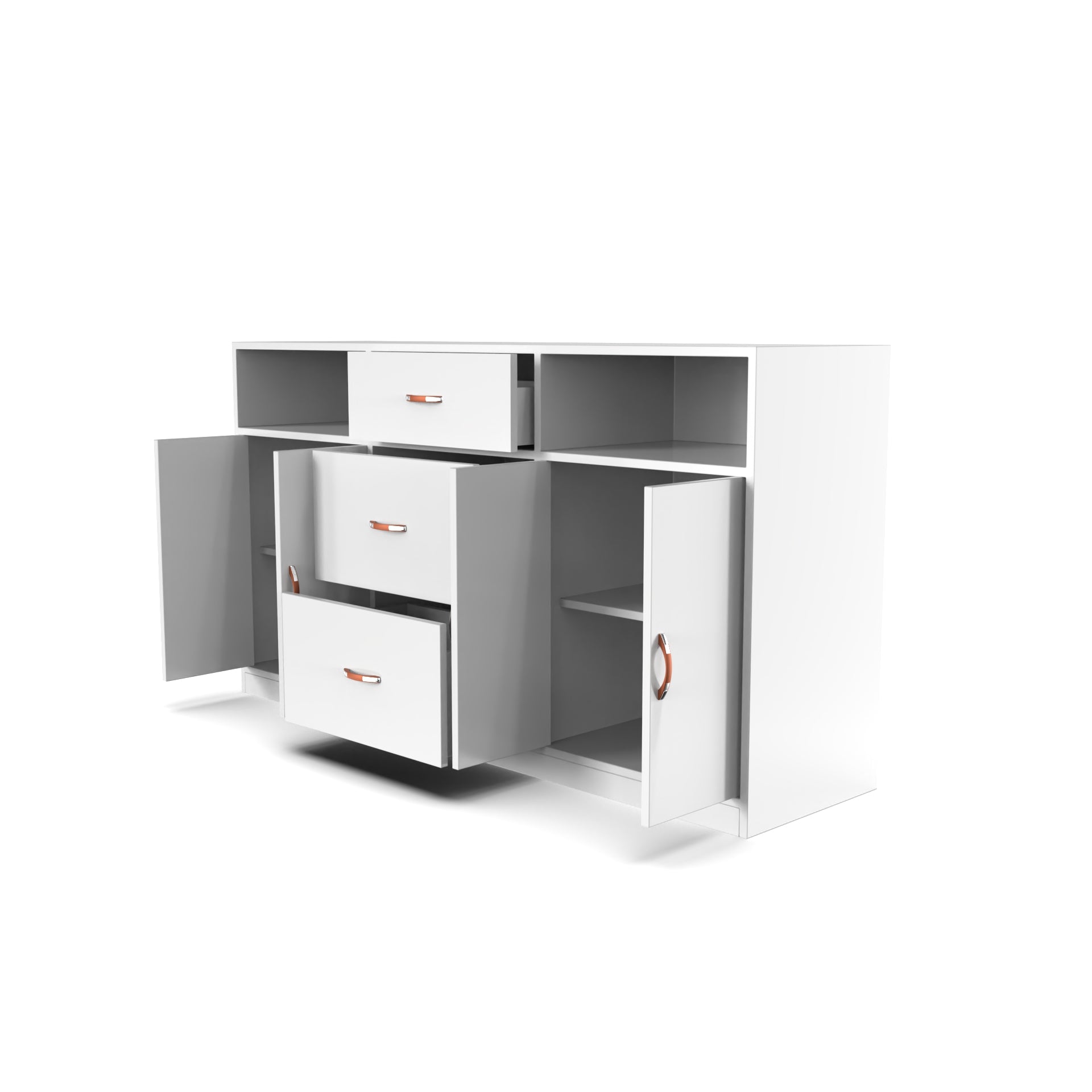 Parker Sideboard Cabinet - Frosty white - Neehv Home