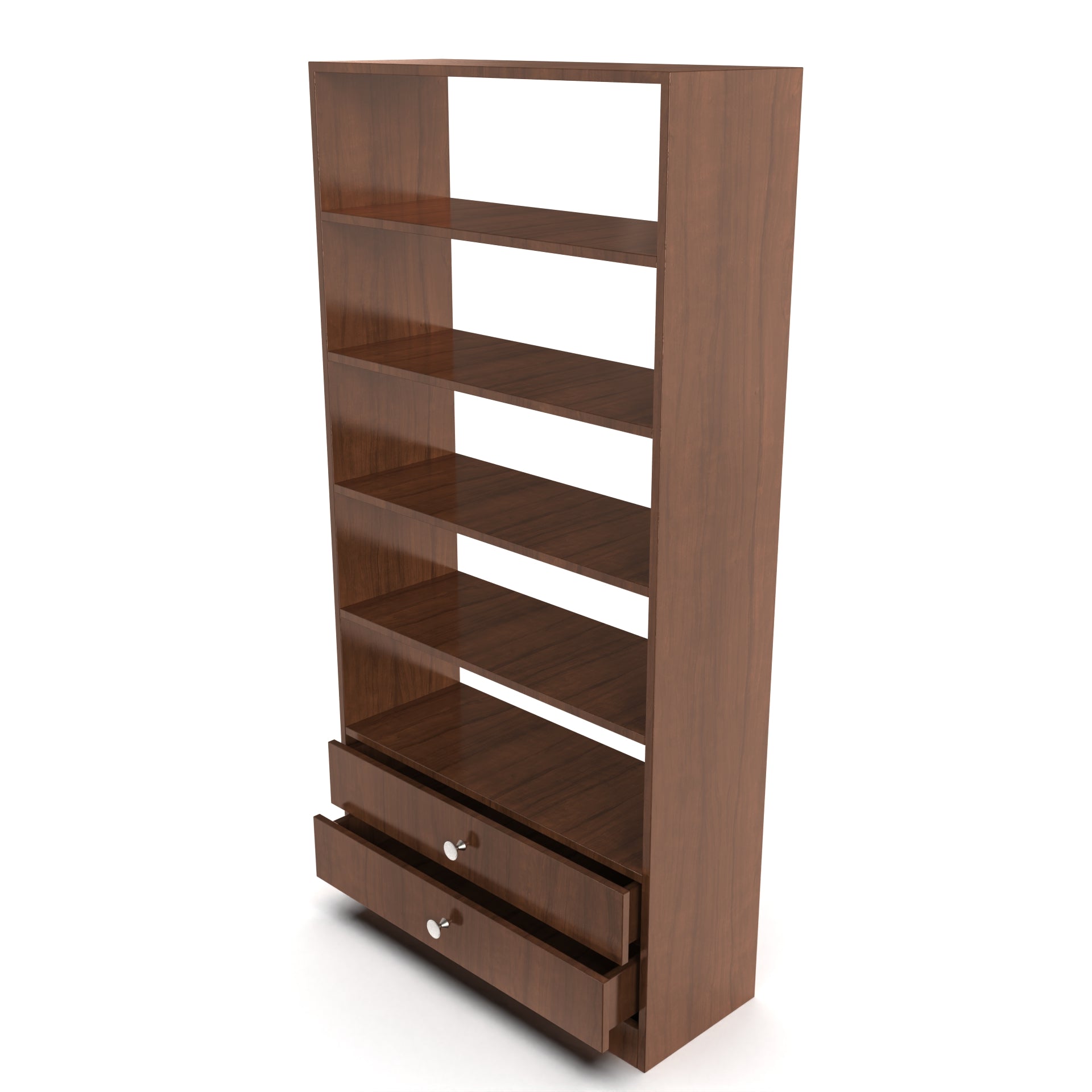 Terrence Wooden Bookshelf - Brazilian walnut - Neehv Home