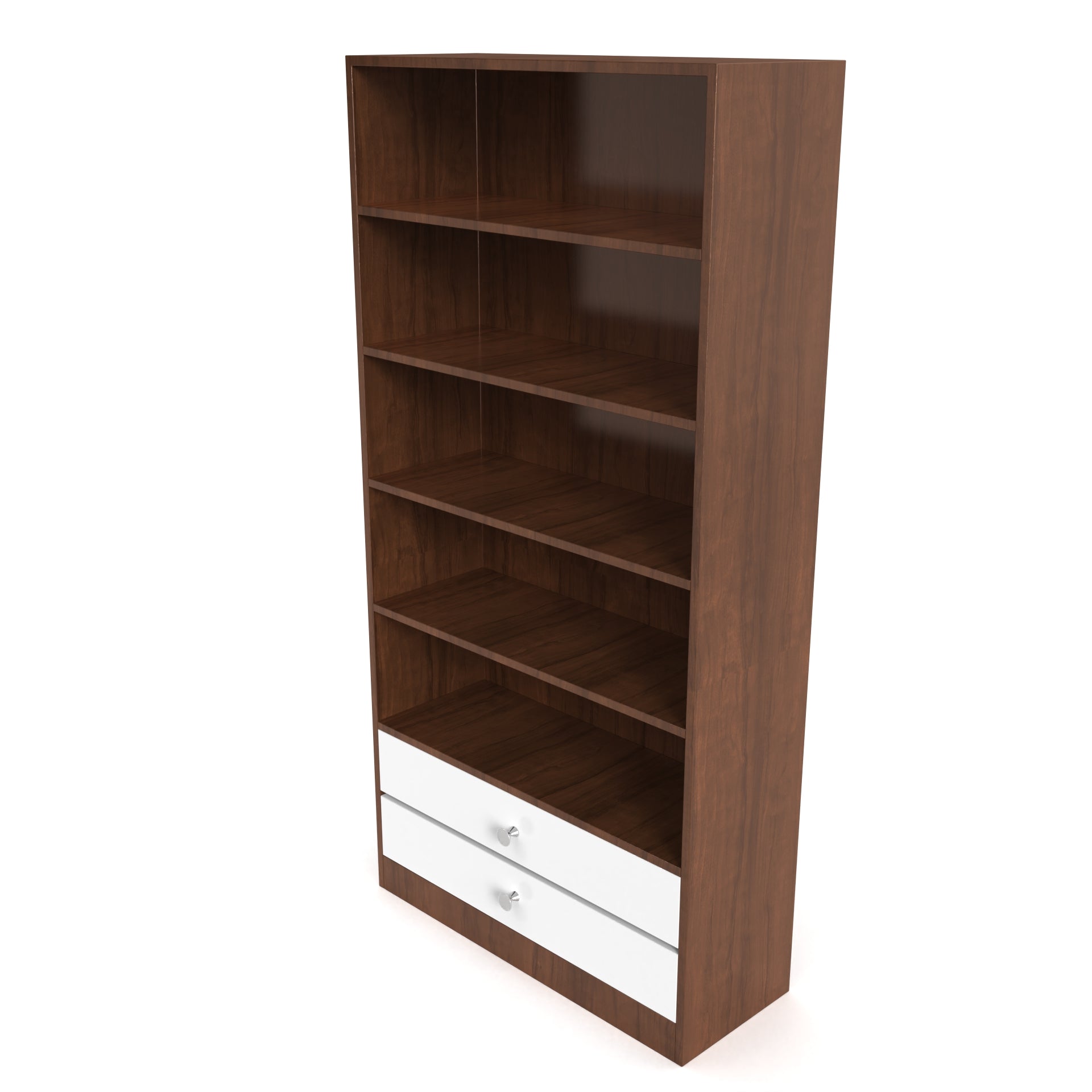 Clark Display Unit - Brazilian walnut and Frosty white - Neehv Home