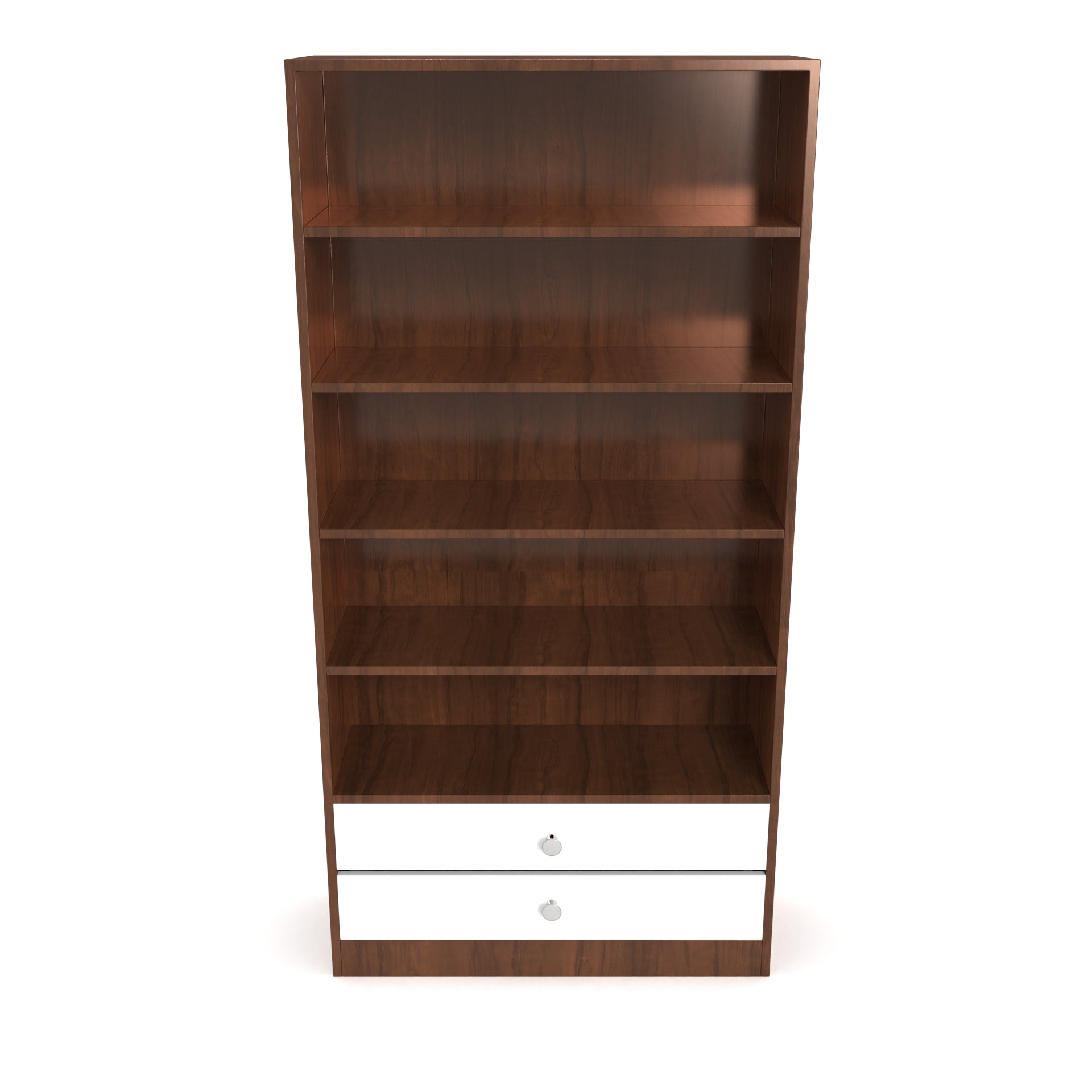 Clark Display Unit - Brazilian walnut and Frosty white - Neehv Home