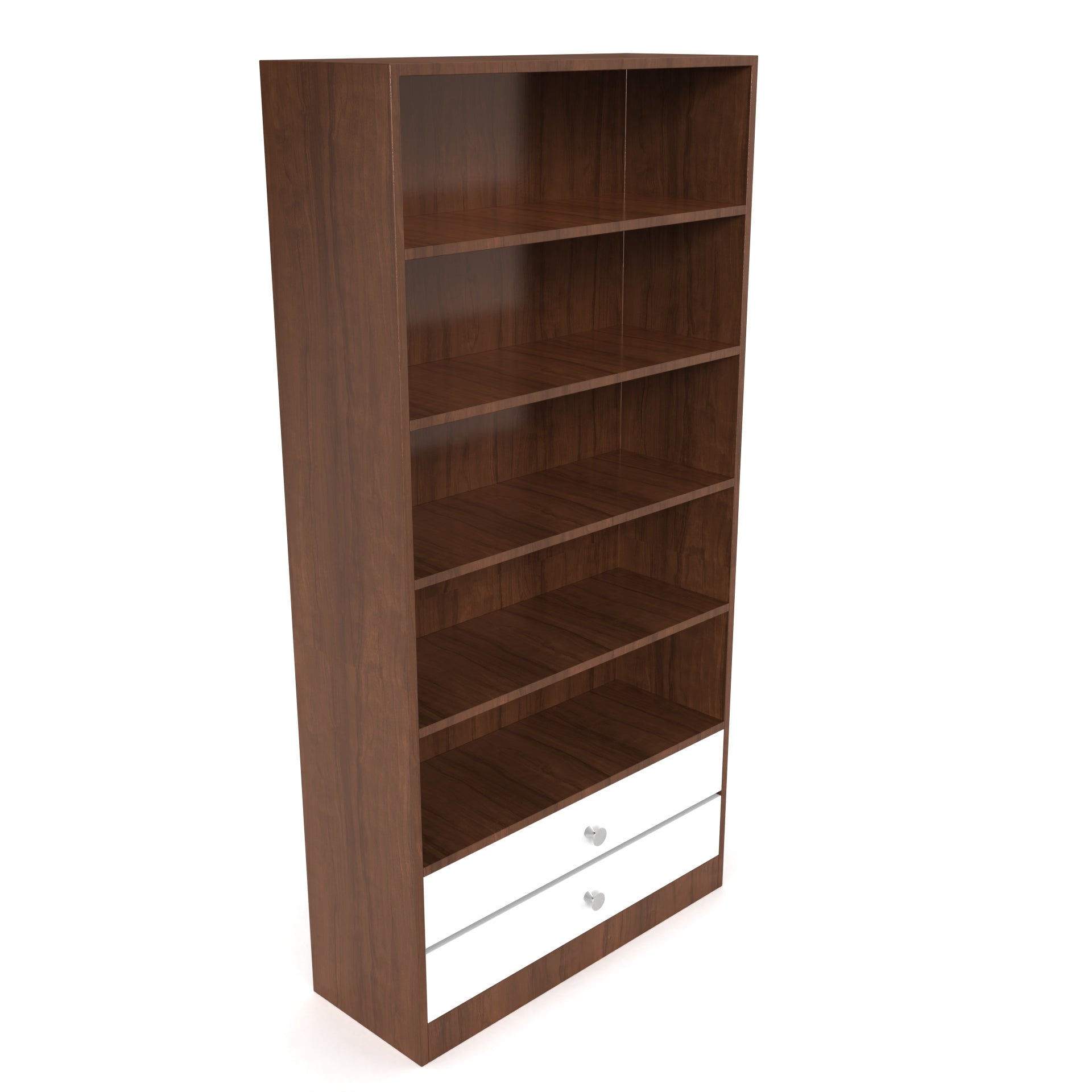 Clark Display Unit - Brazilian walnut and Frosty white - Neehv Home