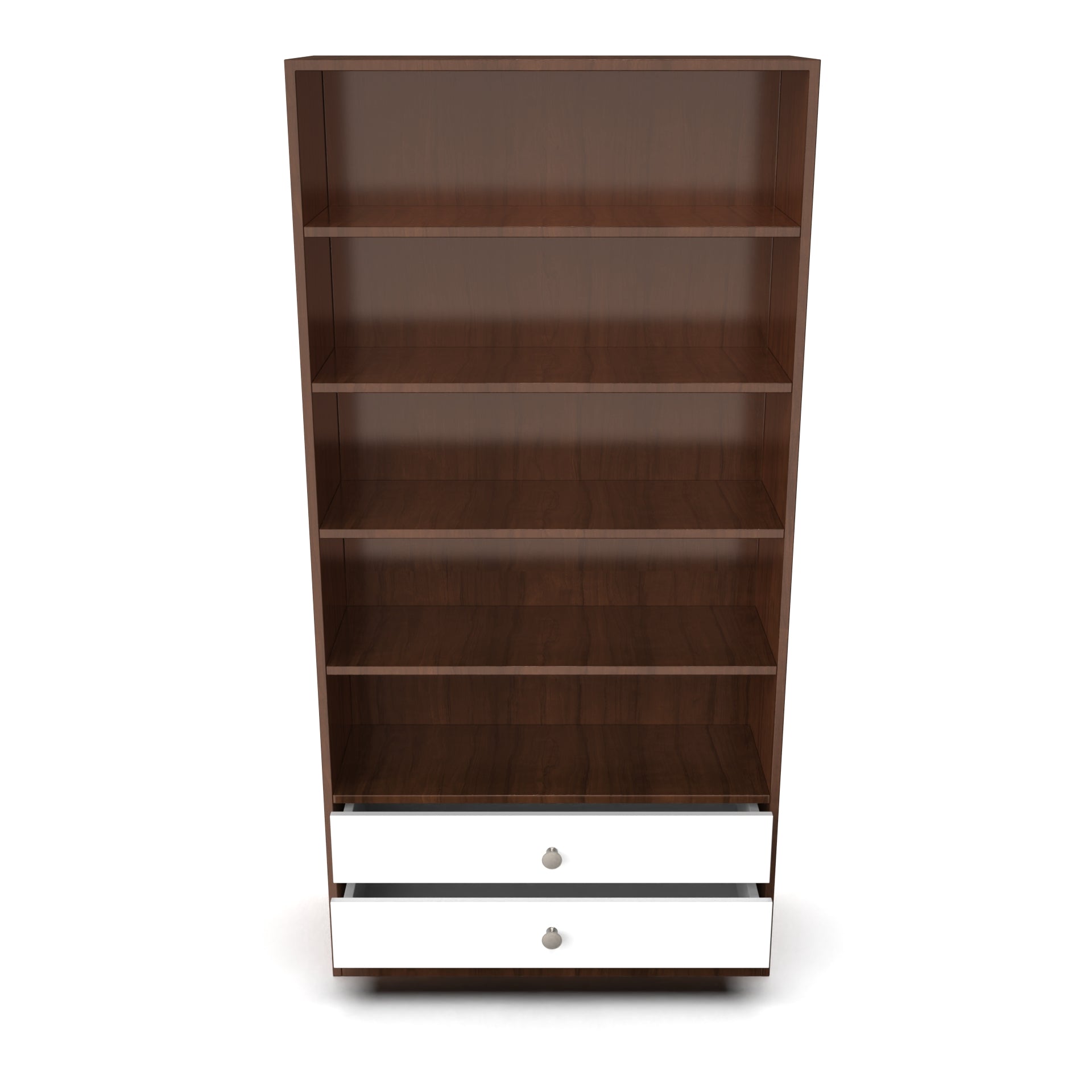 Clark Display Unit - Brazilian walnut and Frosty white - Neehv Home