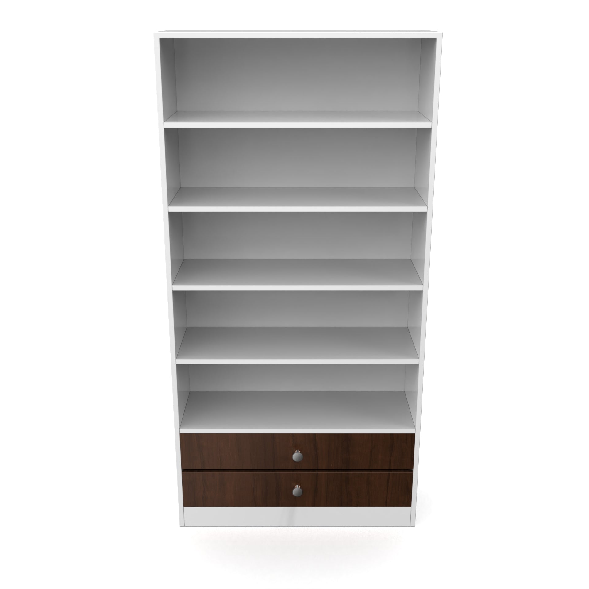 Clark Display Unit - Brazilian walnut and Frosty white - Neehv Home