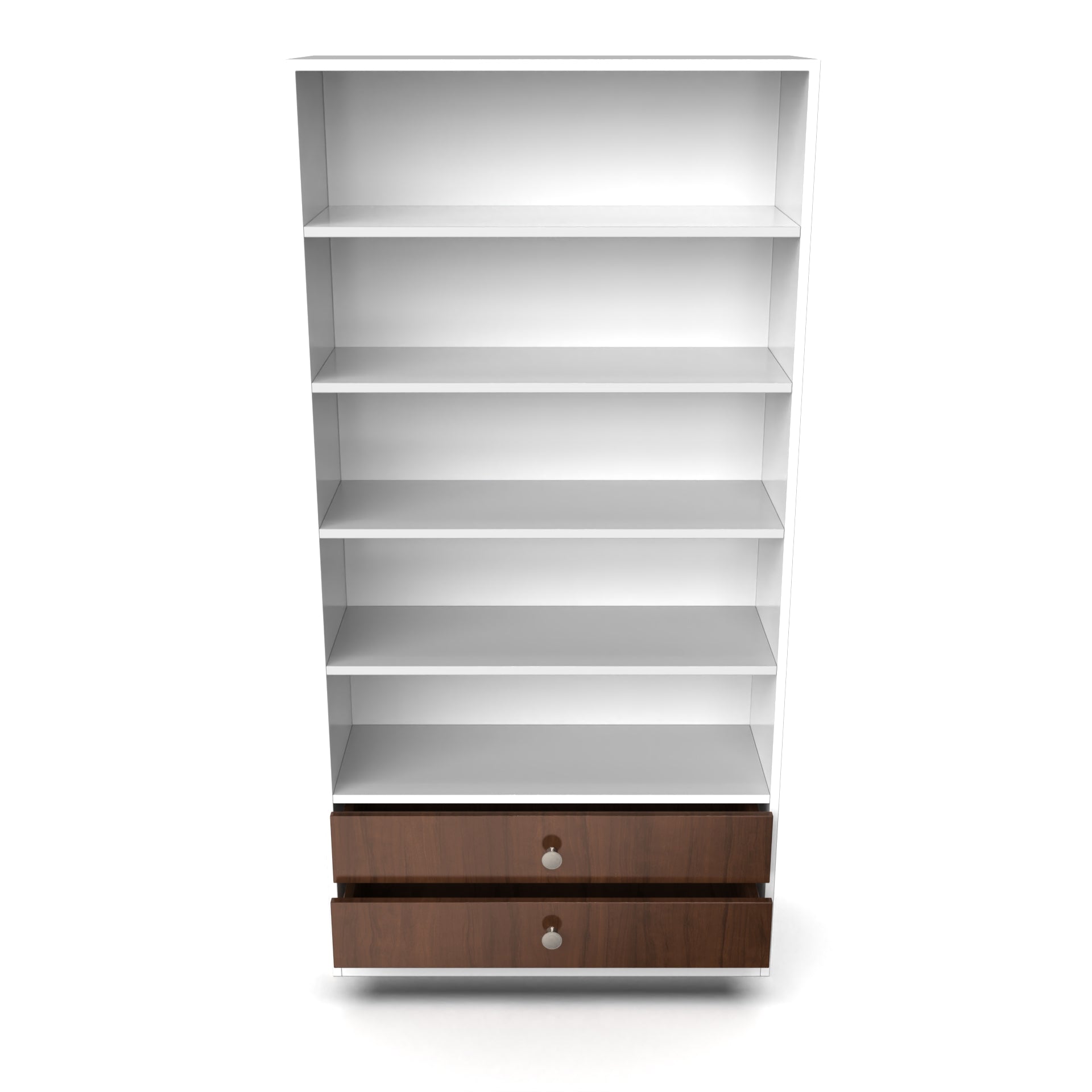 Clark Display Unit - Brazilian walnut and Frosty white - Neehv Home