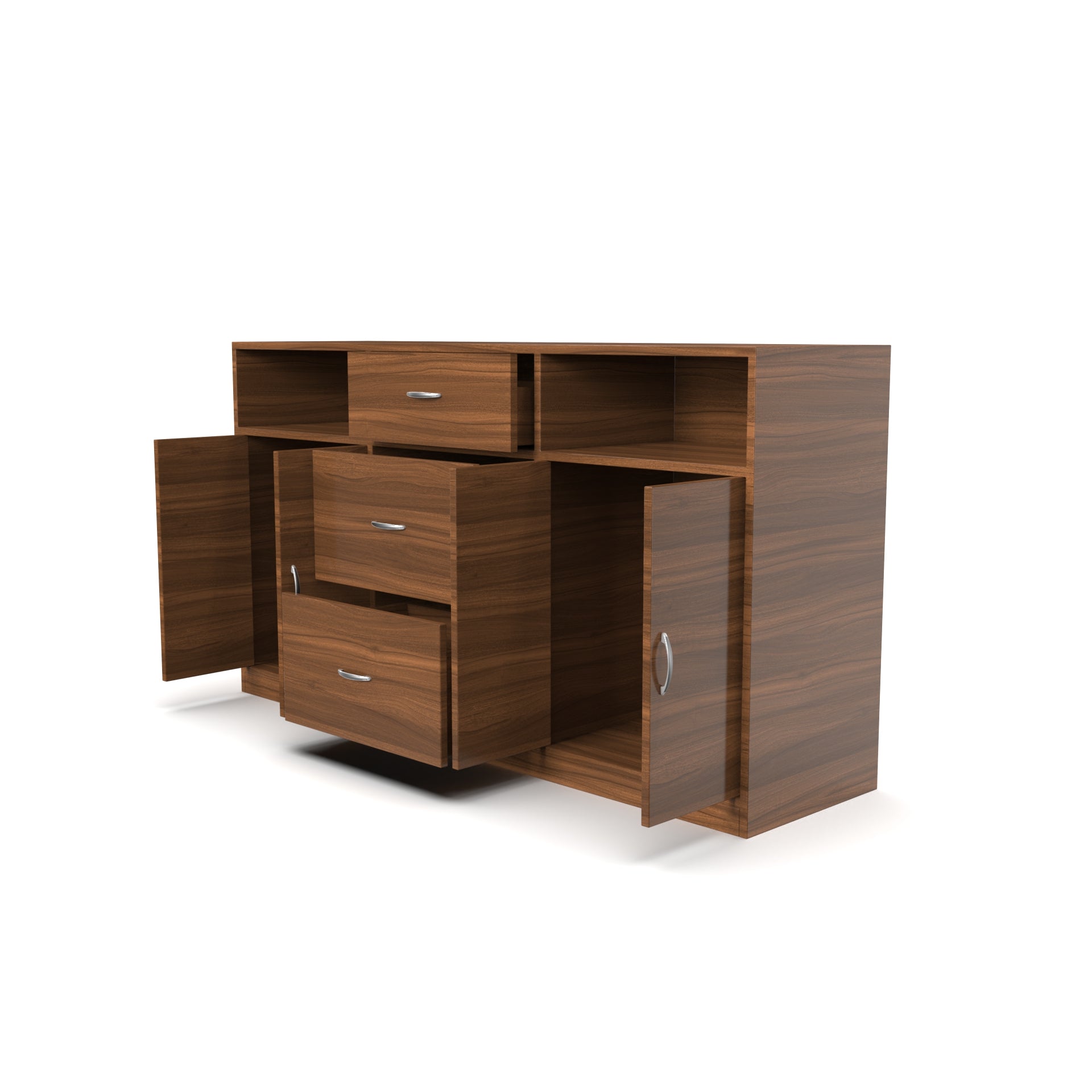 Astoria Sideboard Cabinet with Drawers - Classic Walnut - Neehv Home