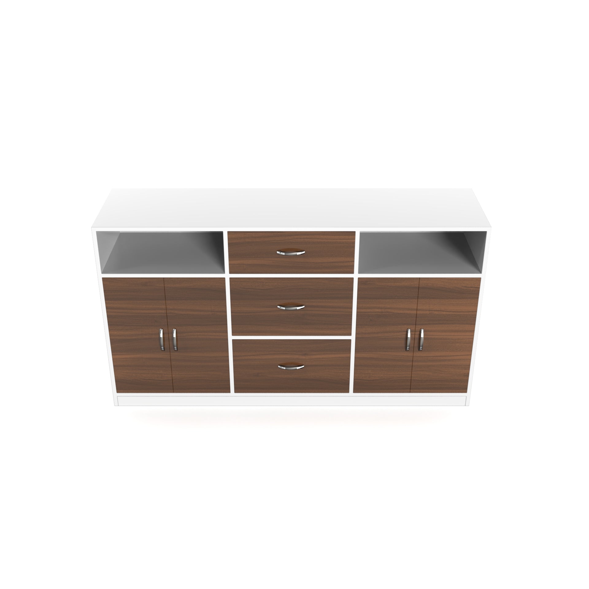 Astoria Sideboard Cabinet with Drawers - Classic Walnut and Frosty white - Neehv Home