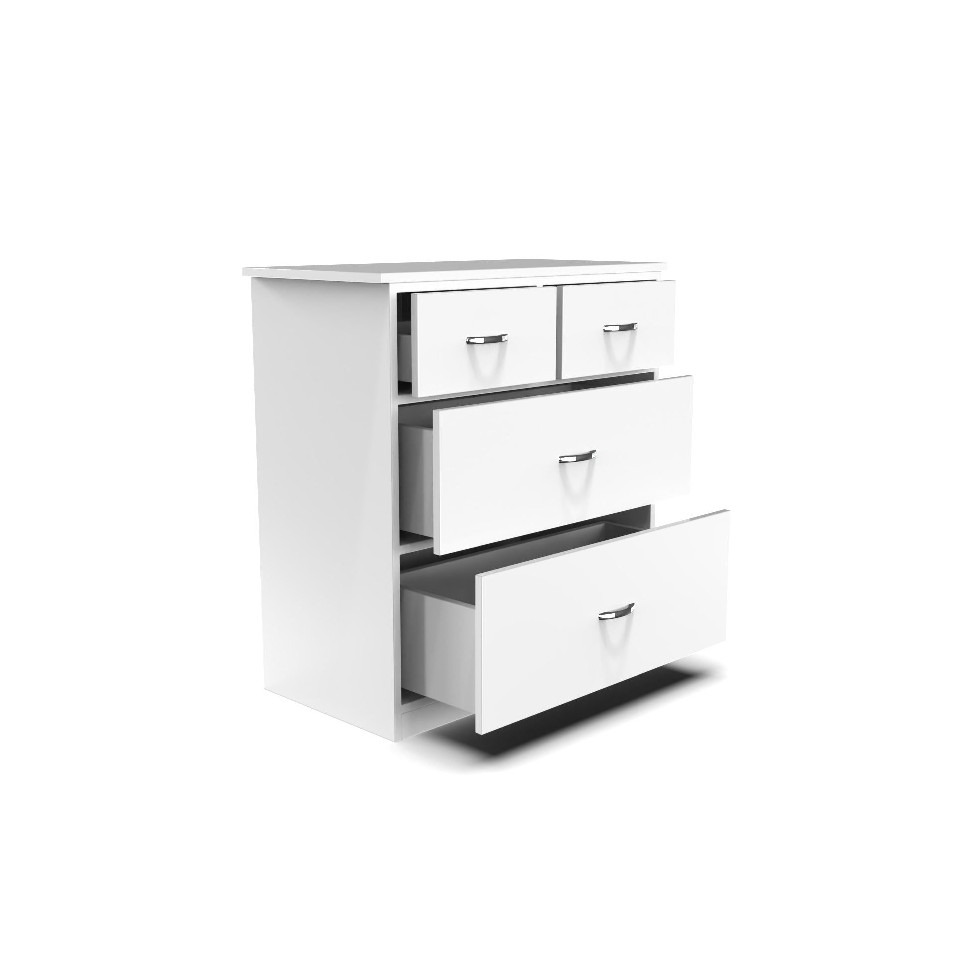 Dynasty Chest with 4 Drawers - (Frosty white) - Neehv Home