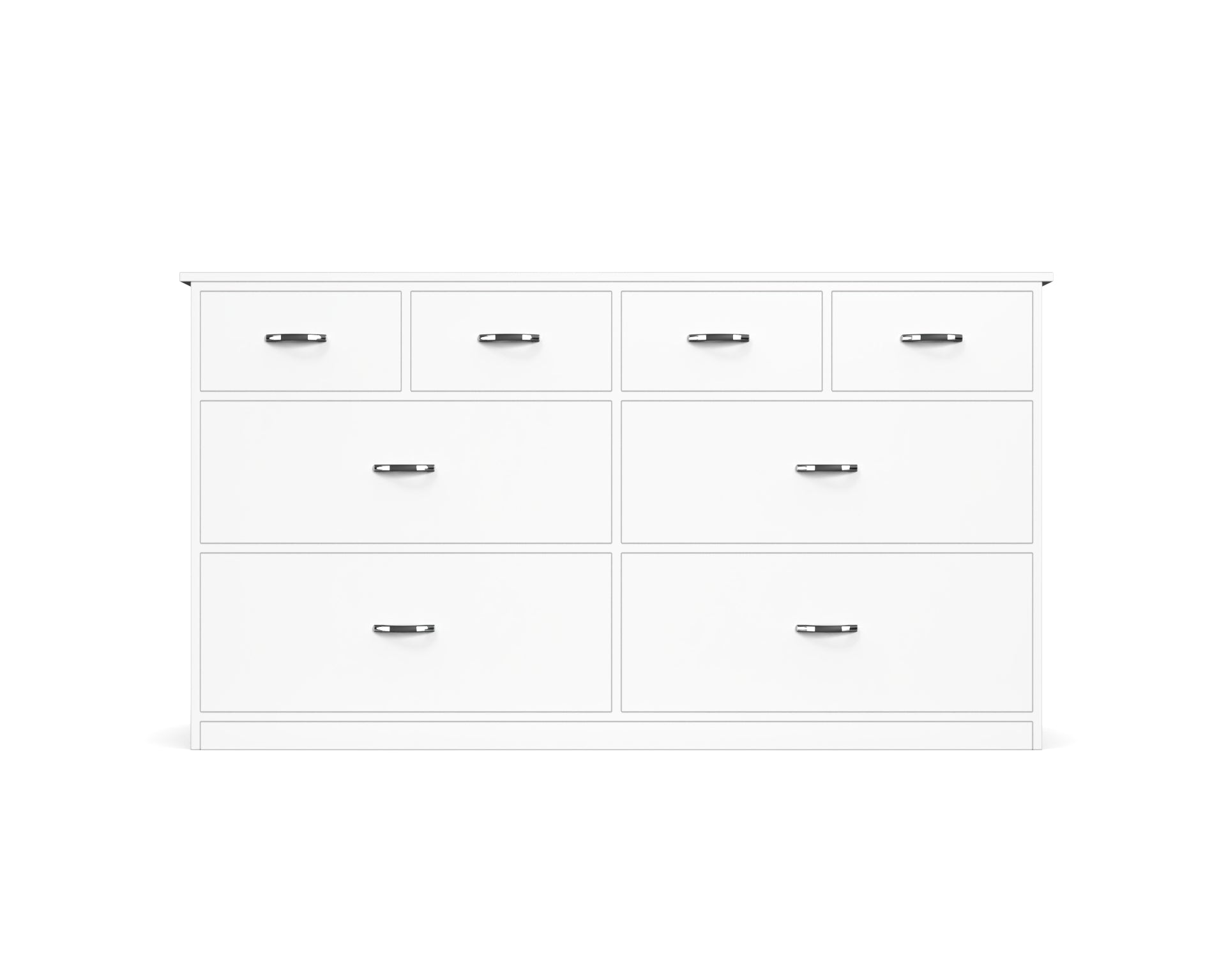 Dynasty Chest with 8 Drawers - (Frosty white) - Neehv Home