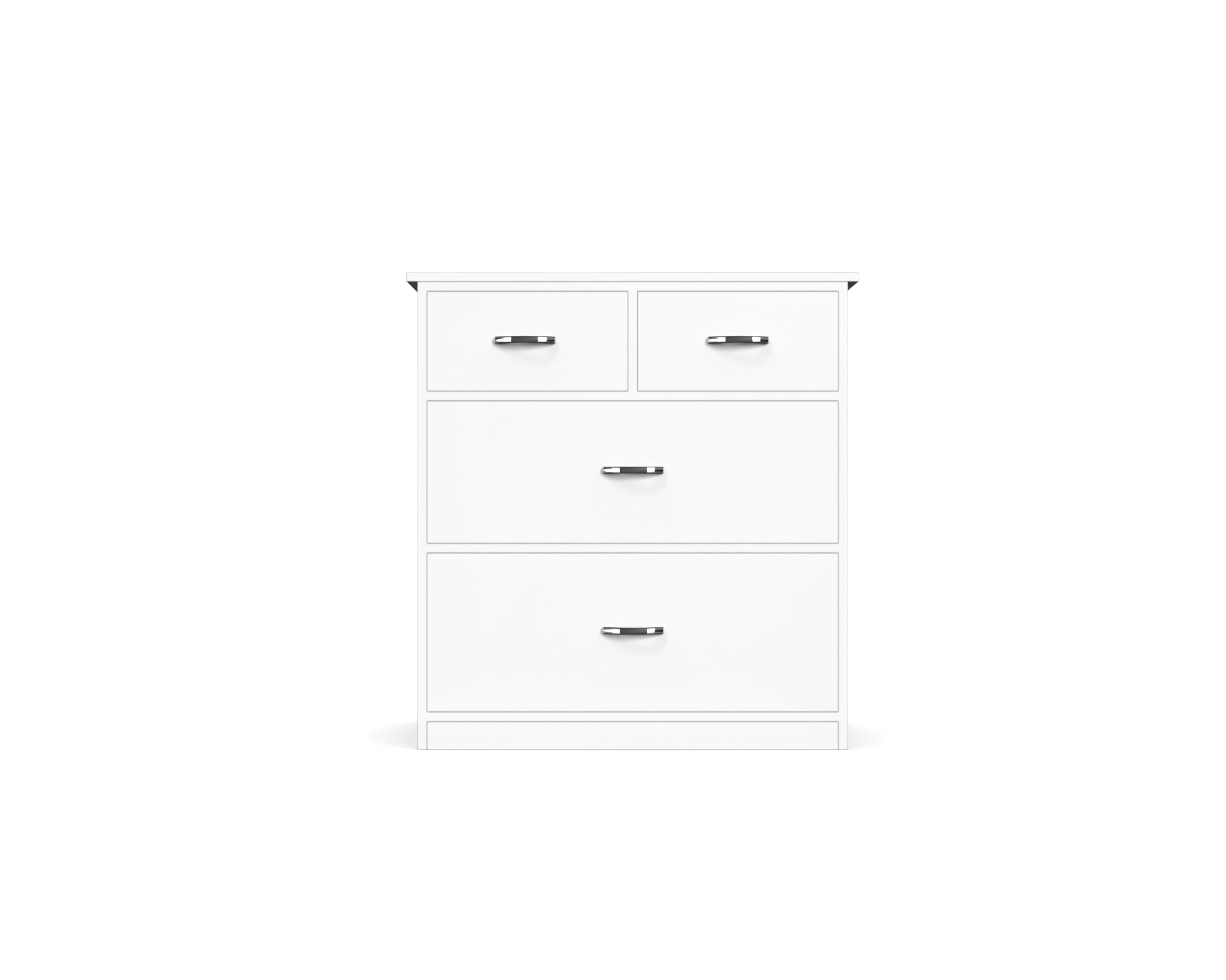 Dynasty Chest with 4 Drawers - (Frosty white) - Neehv Home