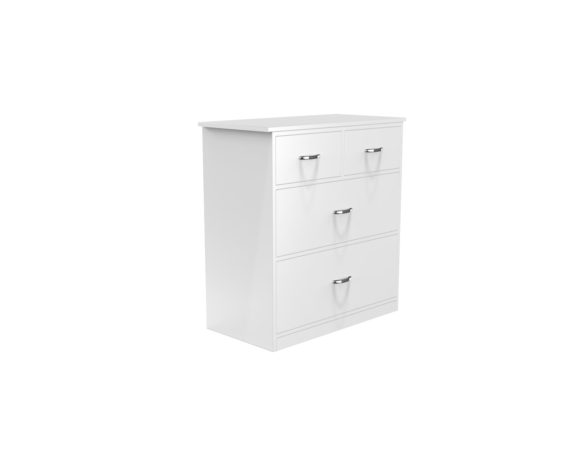 Dynasty Chest with 4 Drawers - (Frosty white) - Neehv Home