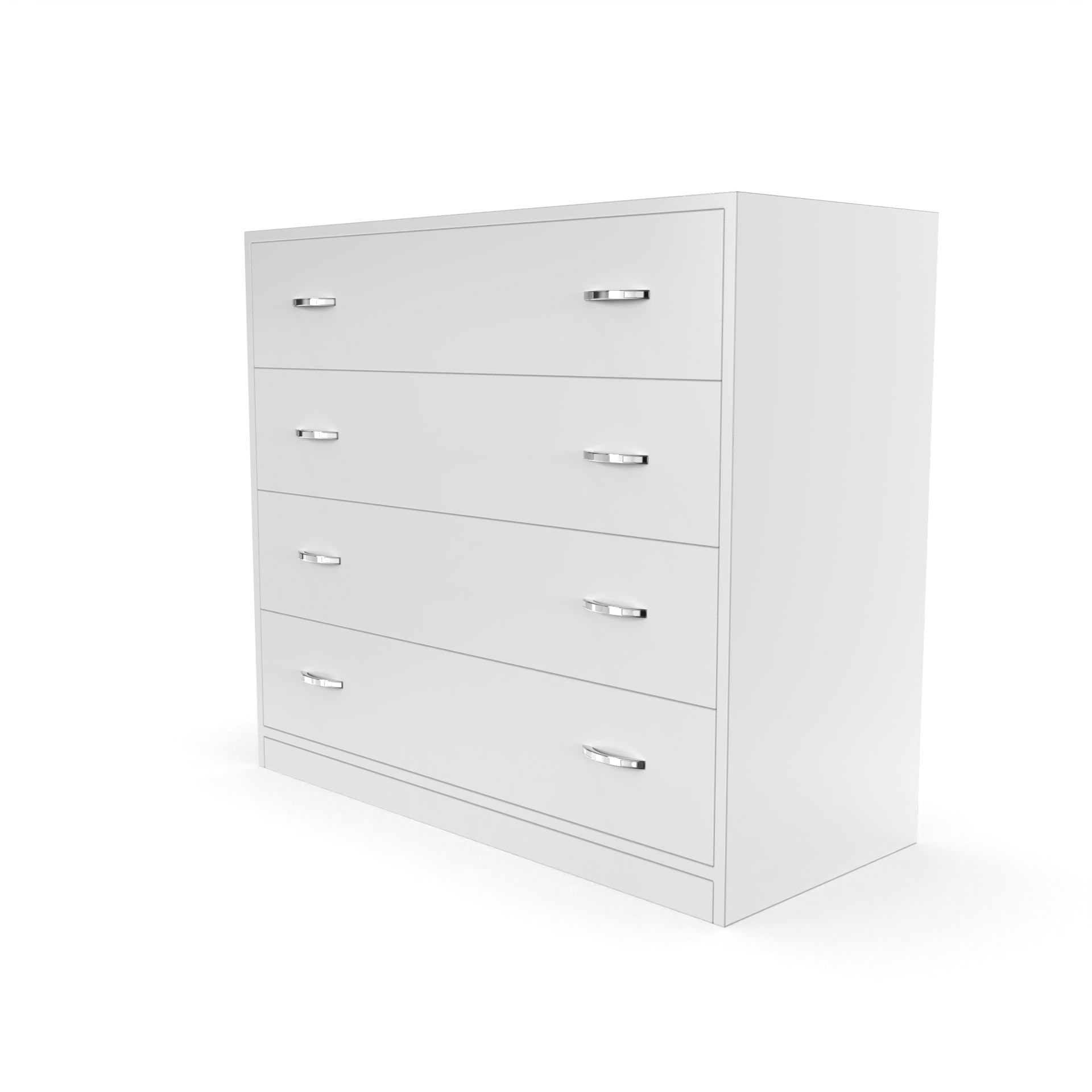 Bliss Chest with 4 Drawers (3') - Frosty White - Neehv Home