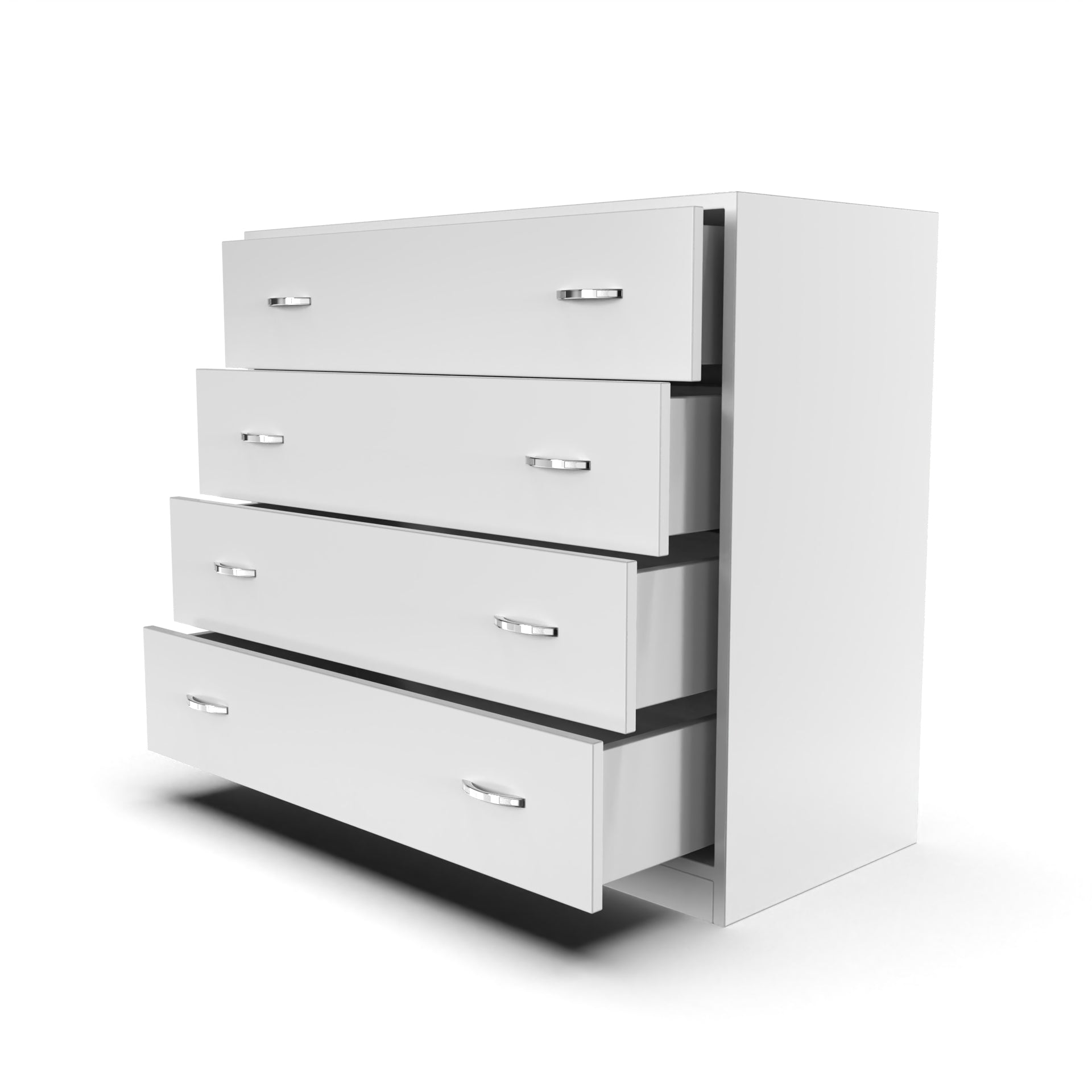 Bliss Chest with 4 Drawers (3') - Frosty White - Neehv Home