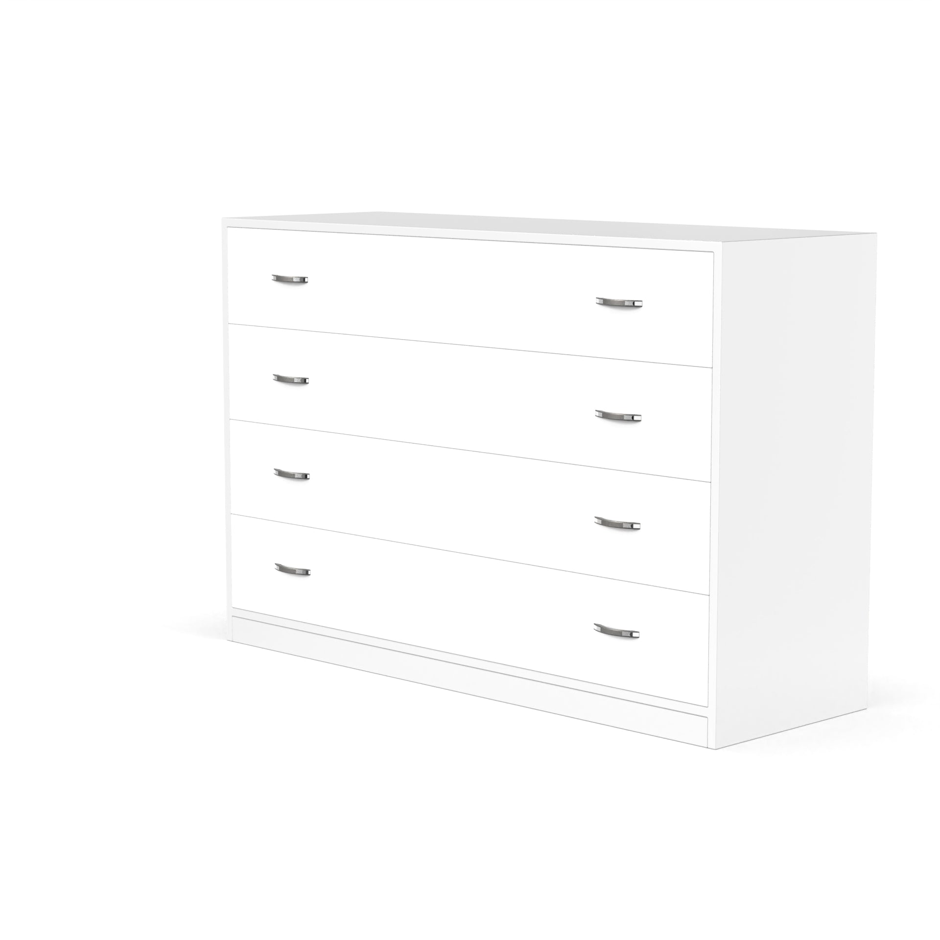 Bliss Chest with 4 Drawers (4') - Frosty White - Neehv Home