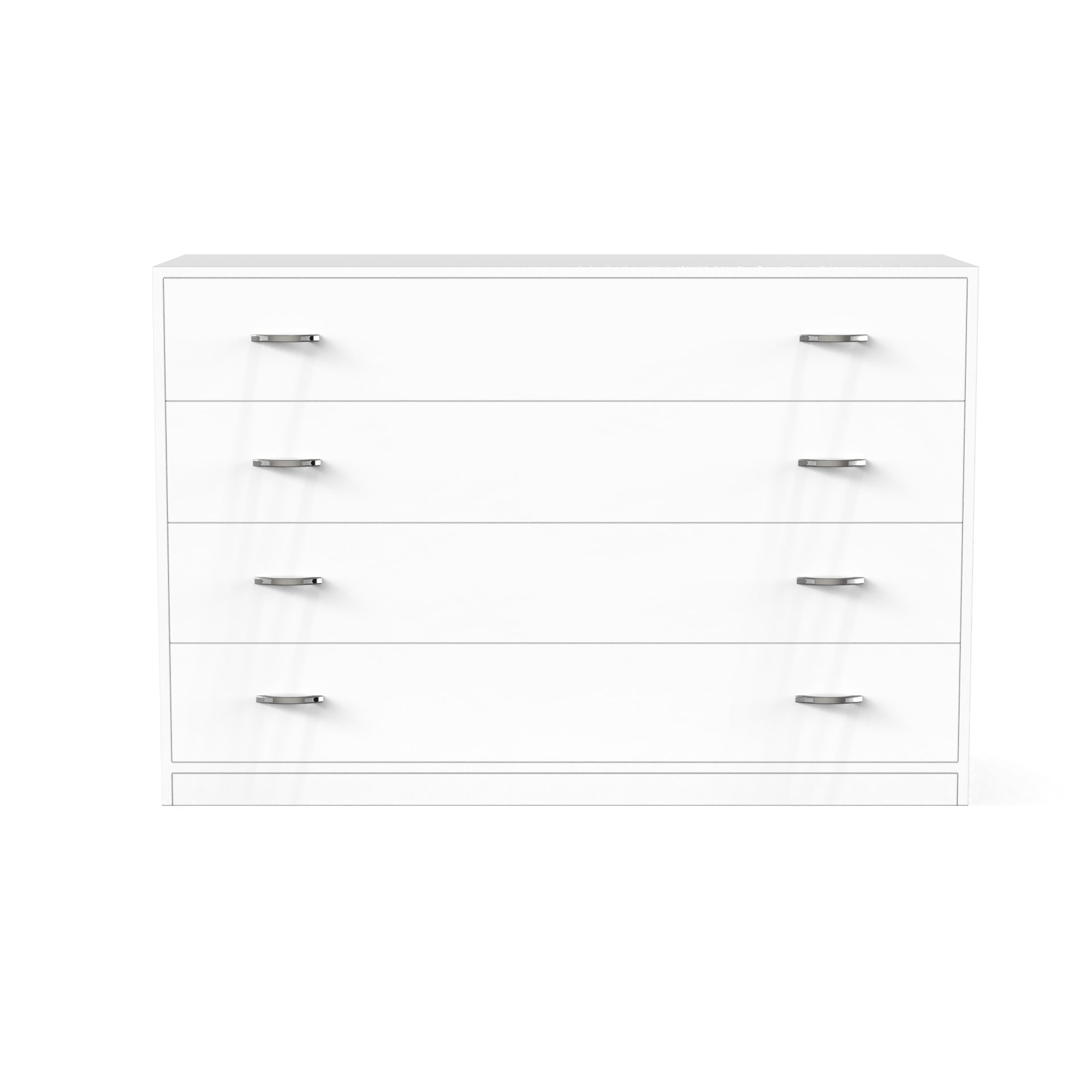 Bliss Chest with 4 Drawers (4') - Frosty White - Neehv Home