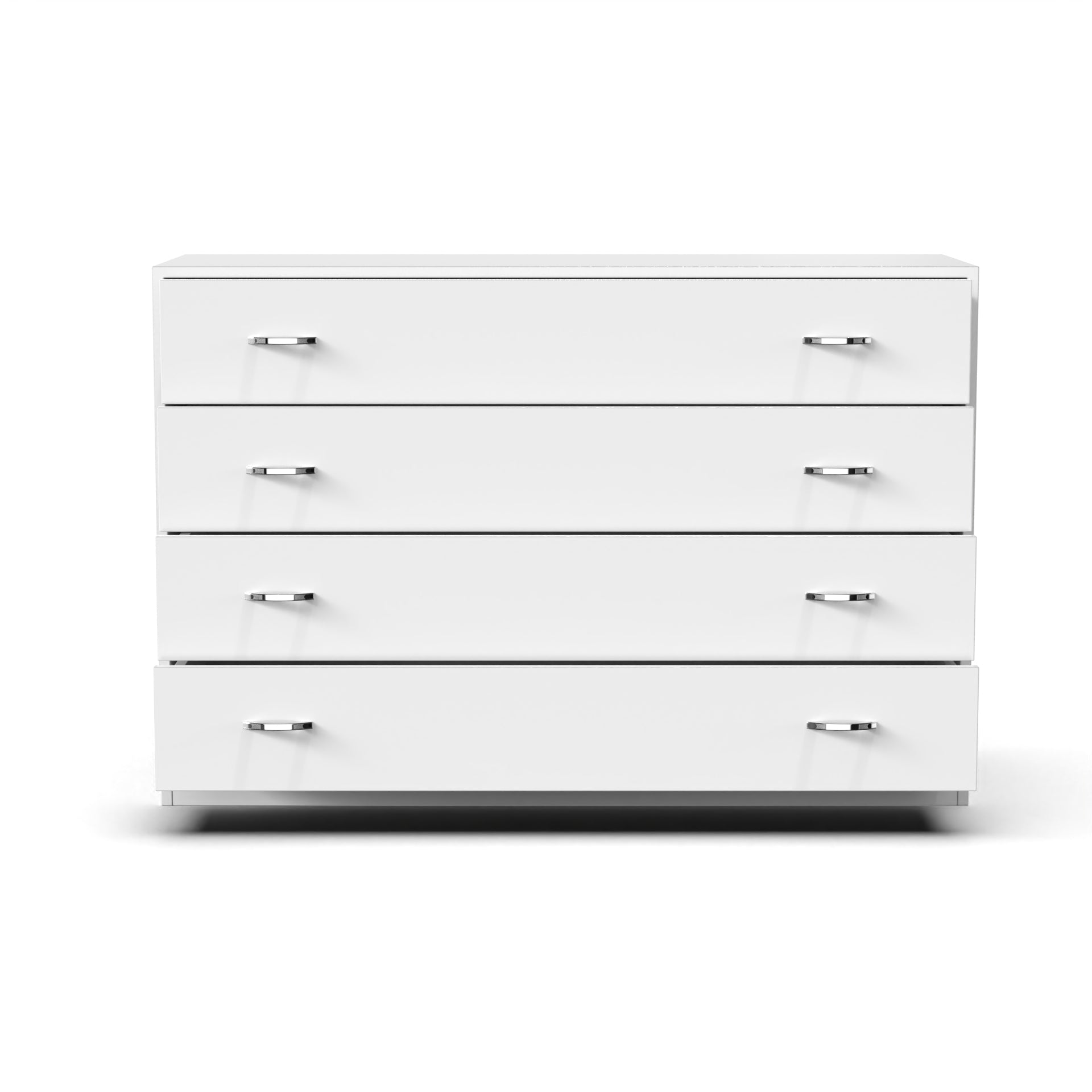 Bliss Chest with 4 Drawers (4') - Frosty White - Neehv Home