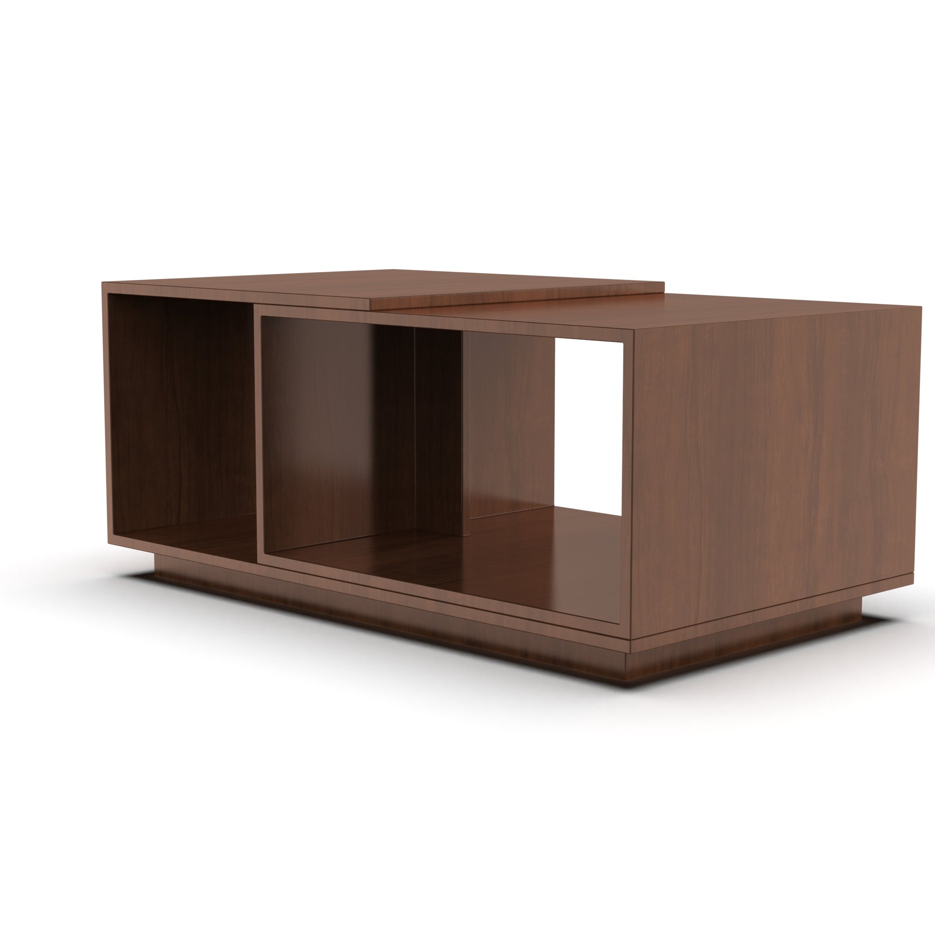 Euphoria Center Table with Open Storage - Brazilian Walnut - Neehv Home